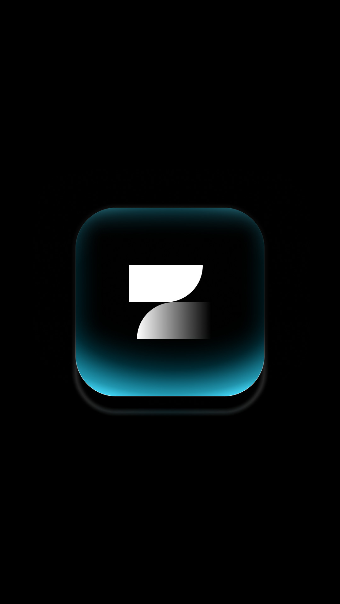 Icône d'une application ou d'une fonctionnalité avec le symbole du nombre 2, sur un fond noir avec un effet lumineux bleu cyan.