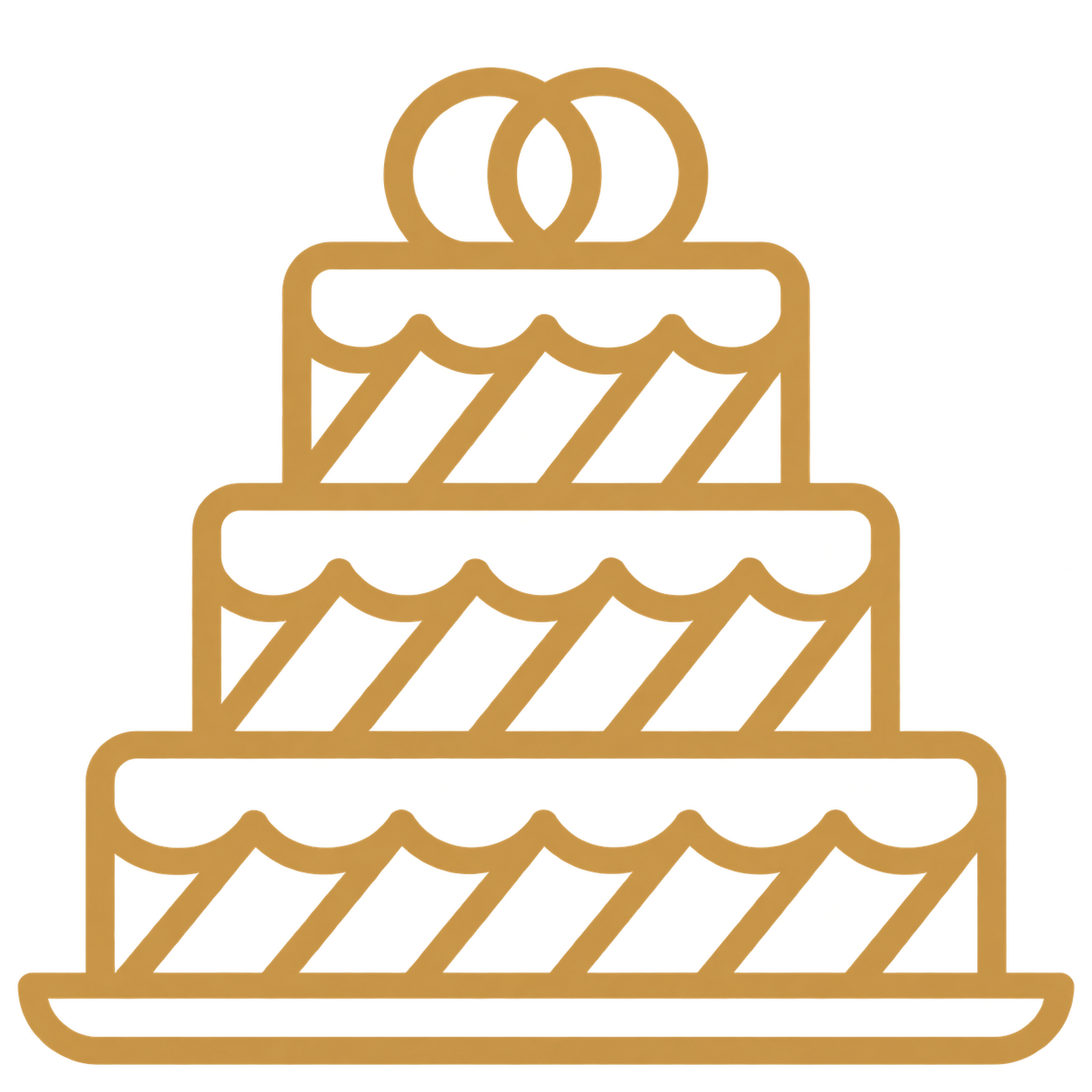 Ícono de pasteles para eventos corporativos de El Santoral en CDMX.