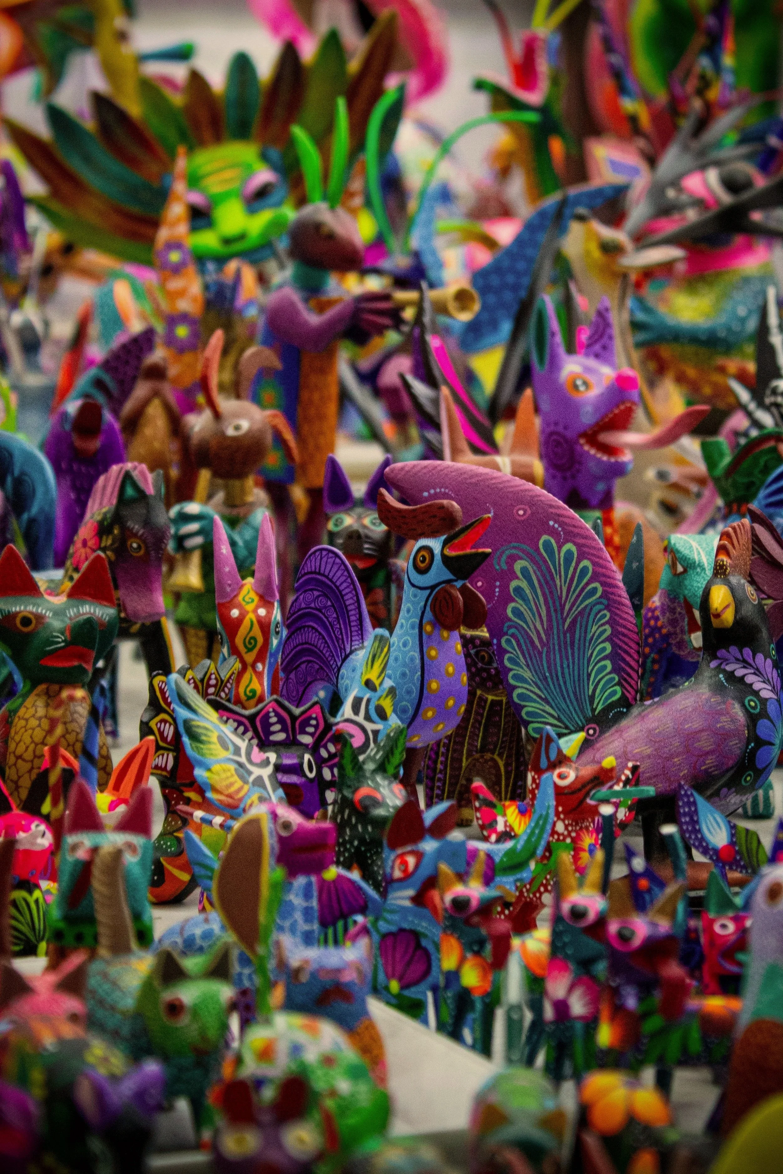 Colorful alebrijes