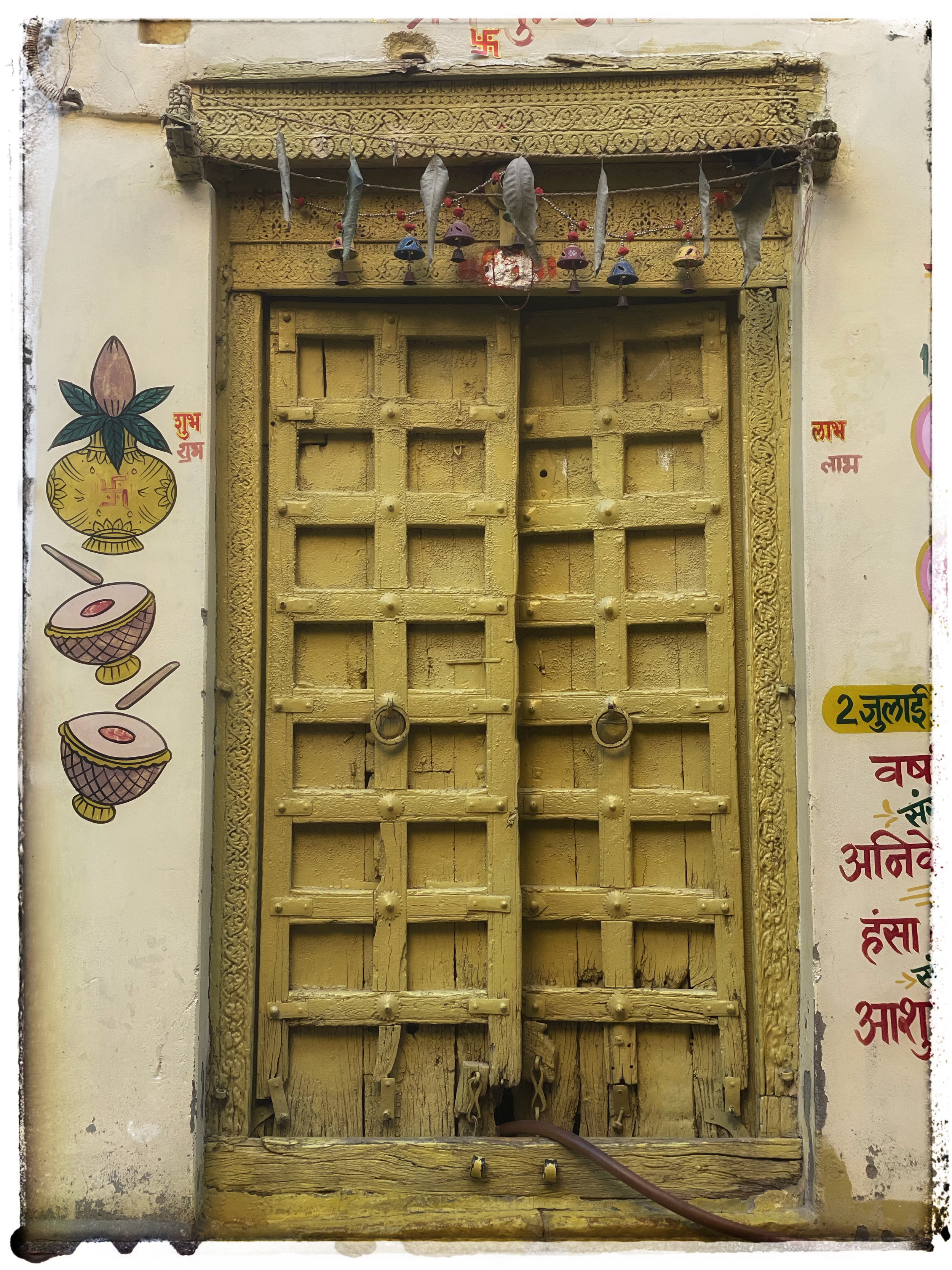 Bright doorways in India