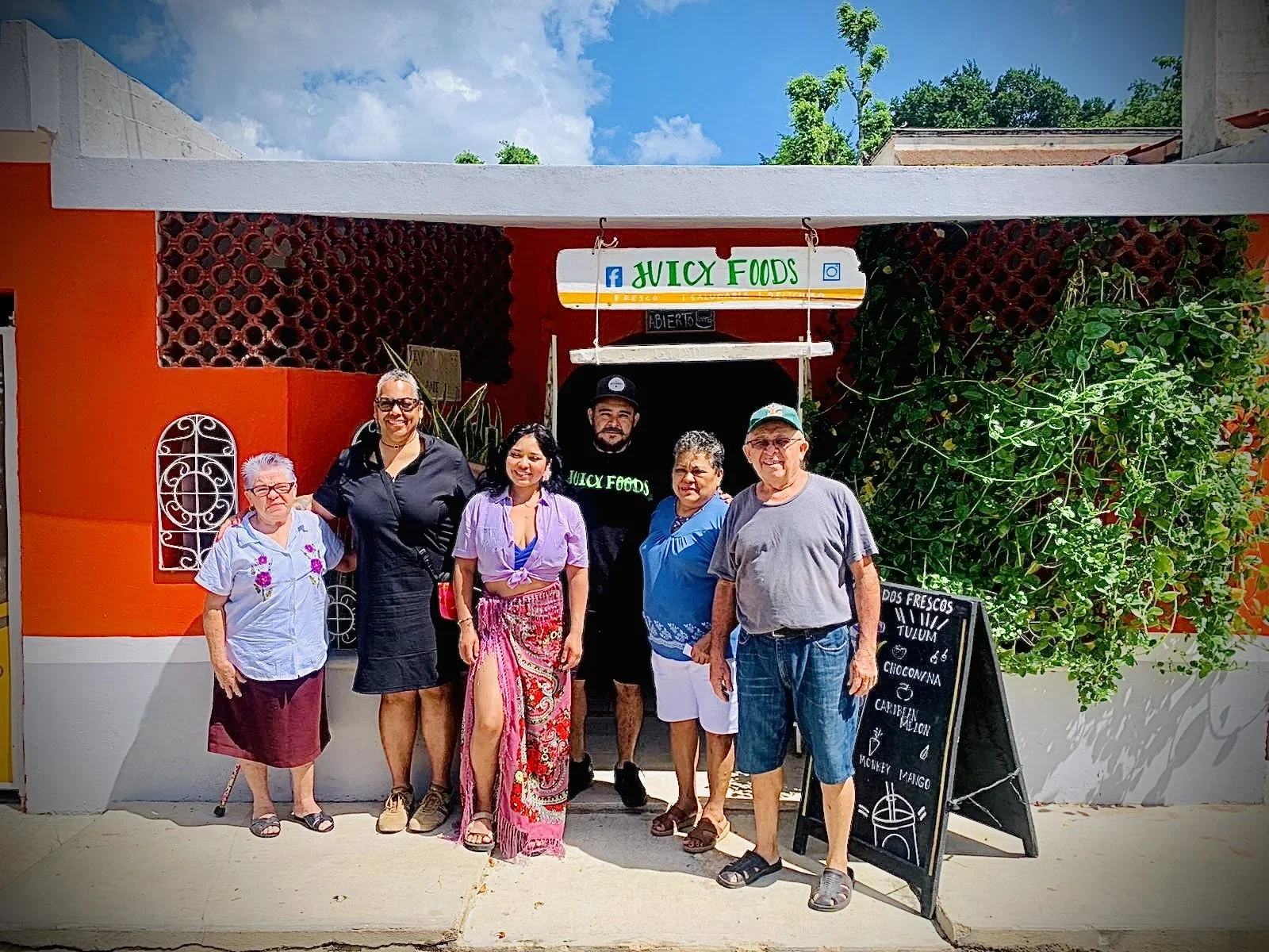 Damian's family restaurant in Mexico
