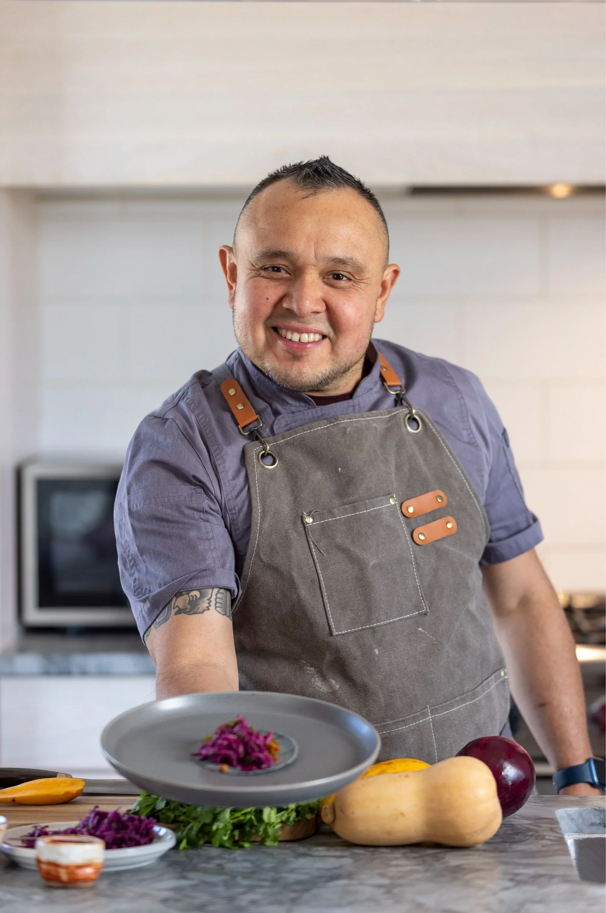 Damian in the kitchen of a private client