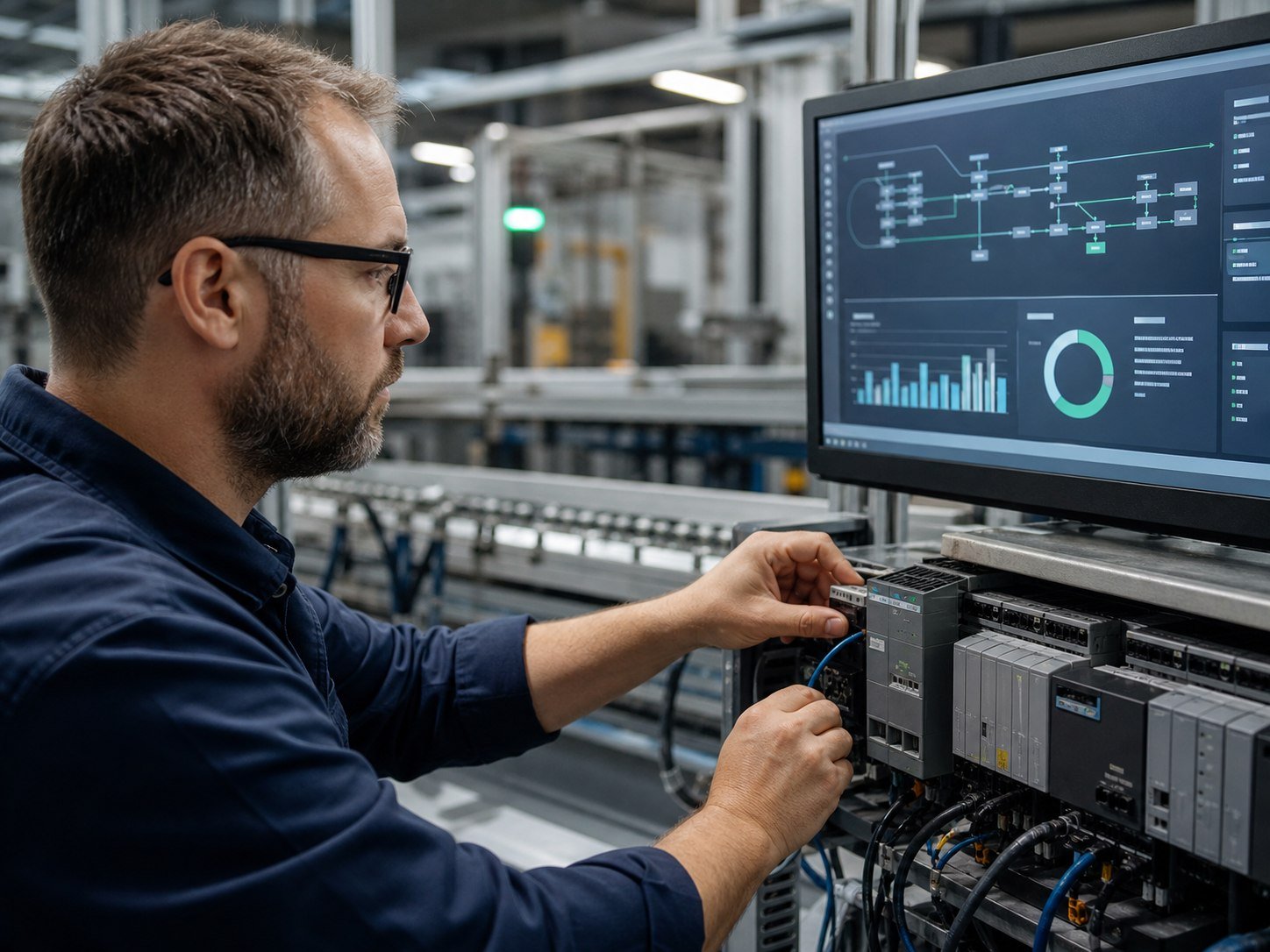 Manufacturing systems specialist connecting plant controls to usable production data