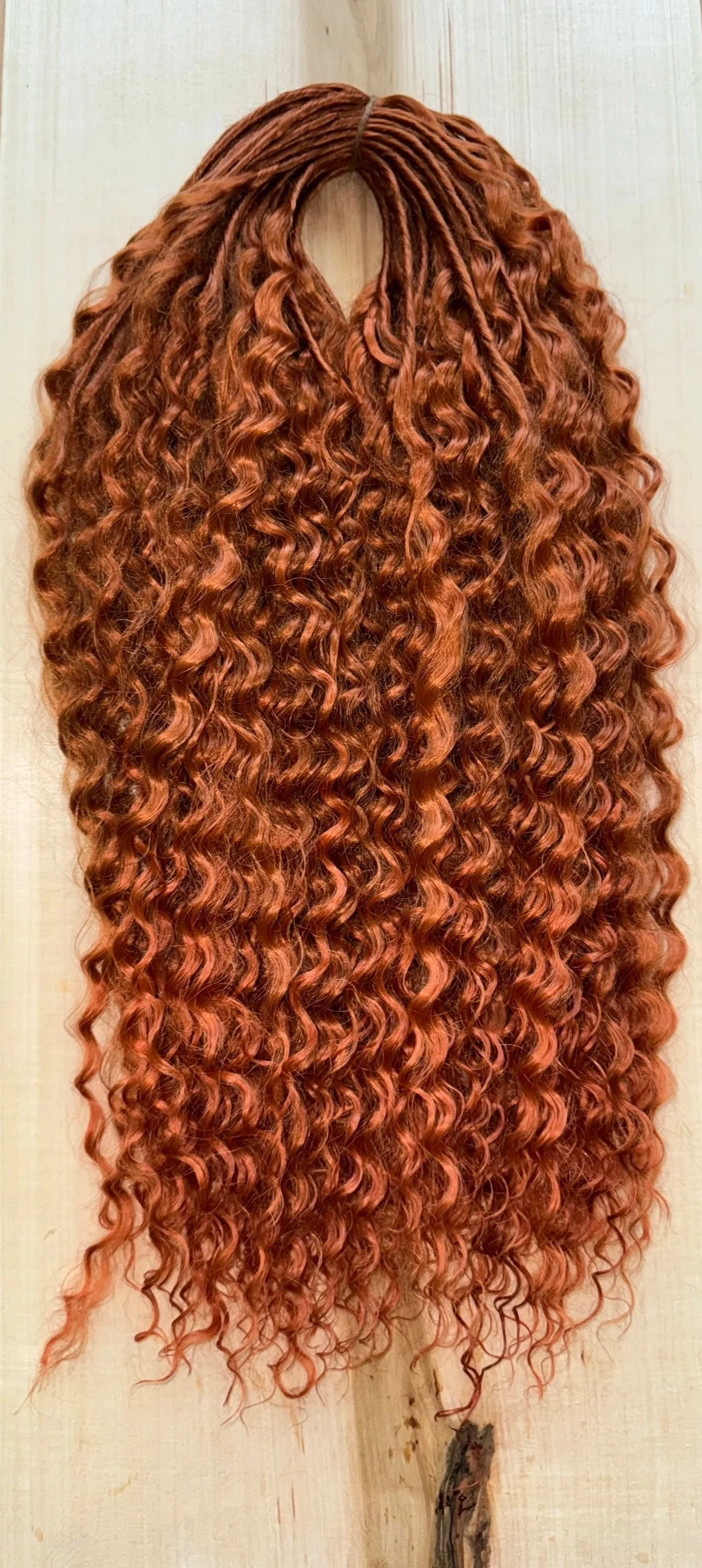 22" Copper Orange Goddess Curls
