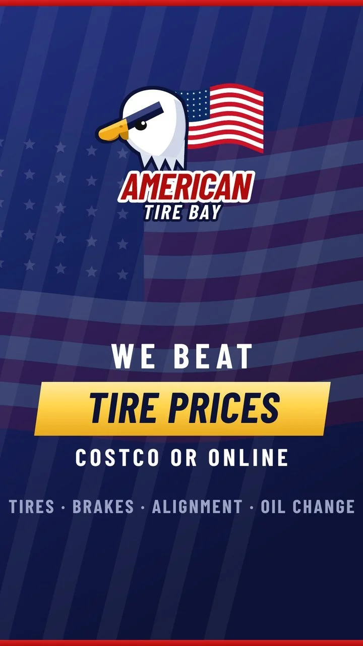 10-SECOND PROMO REEL — SAMPLE BUILD — American Tire Bay · Los Alamitos. Vertical, fast, and to the point — made to stop the scroll before the thumb wins.
