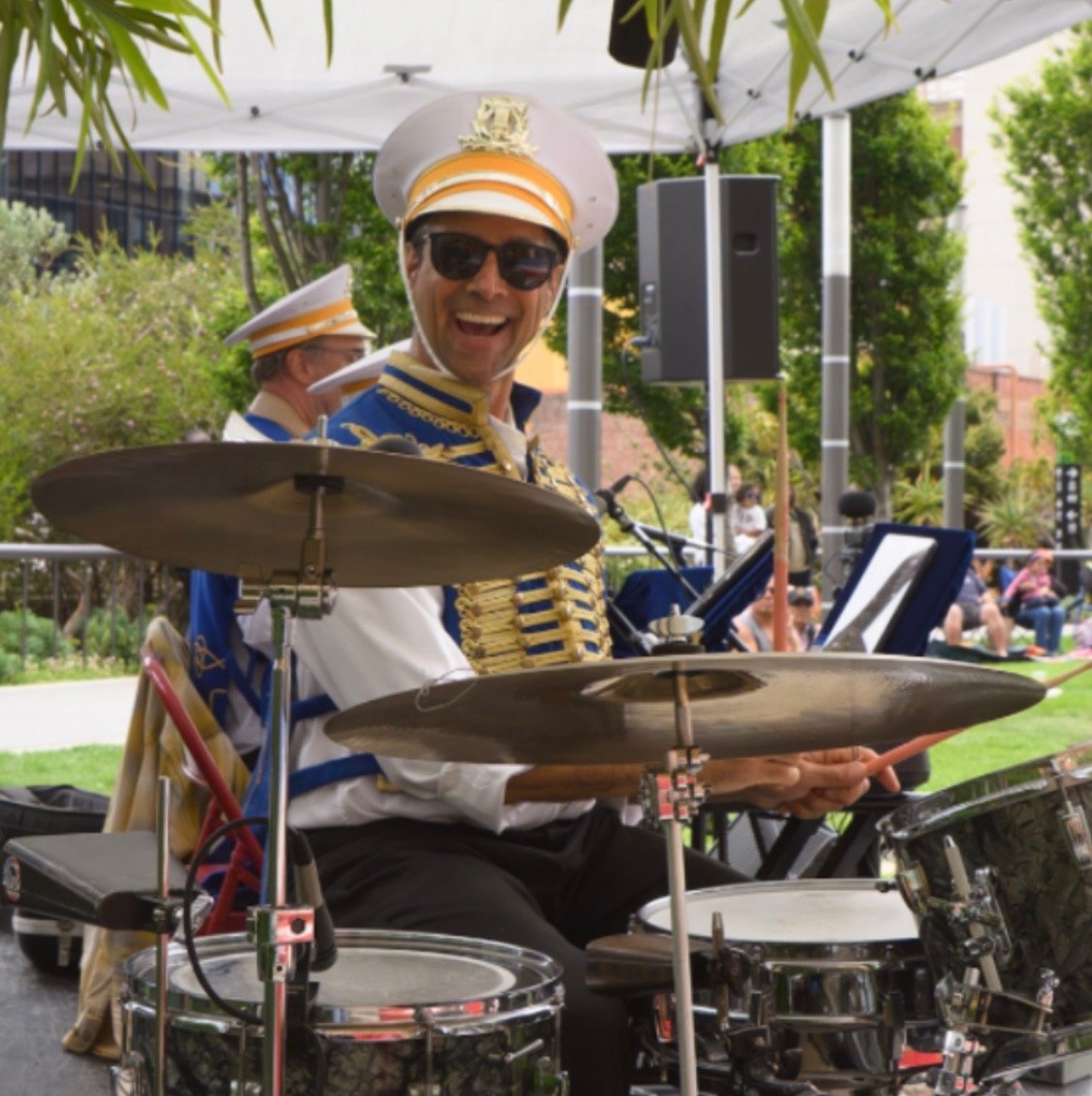 Michael Pinkham on drums.