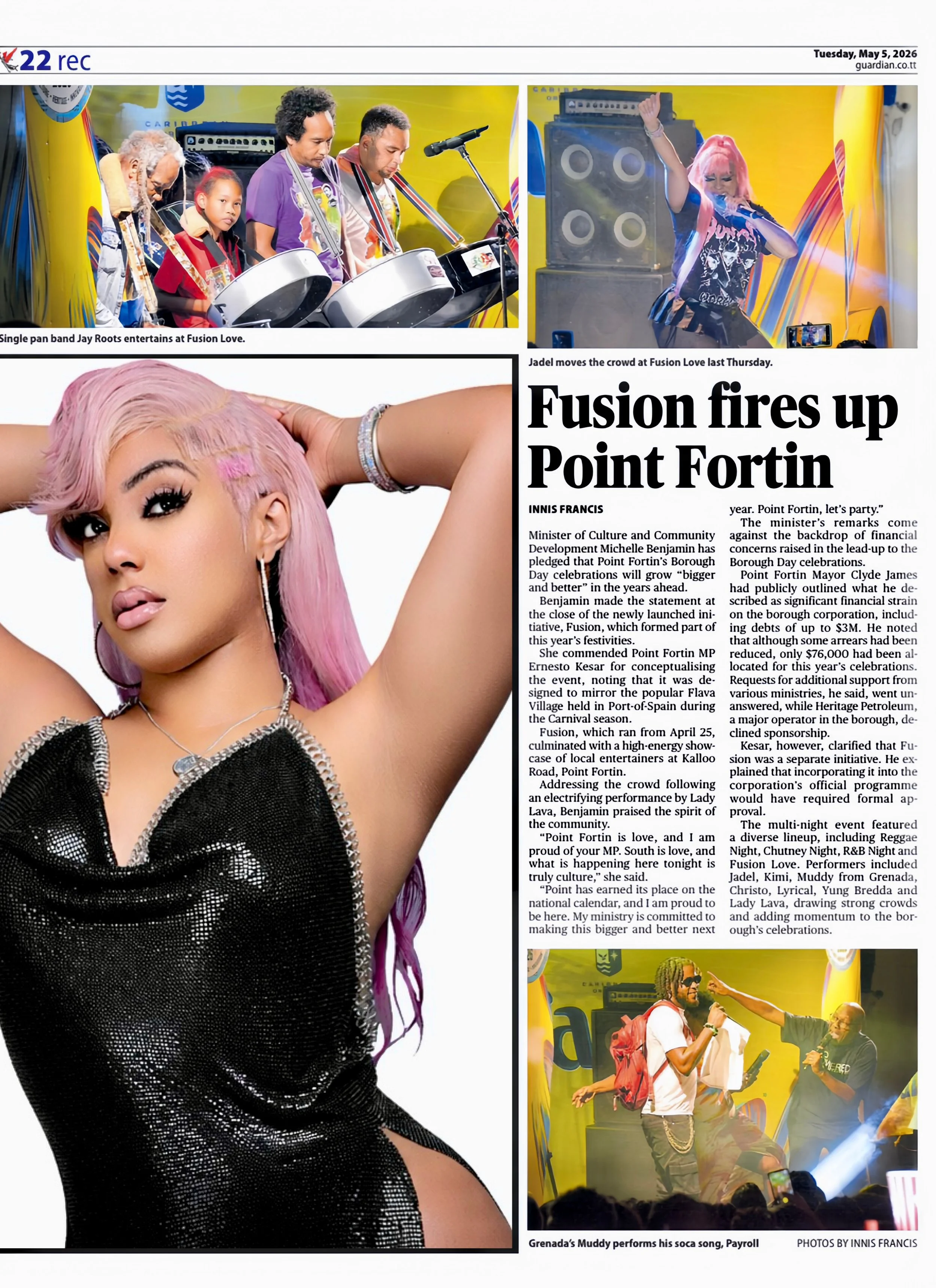 Jadel moves the crowd at Fusion Love last Thursday