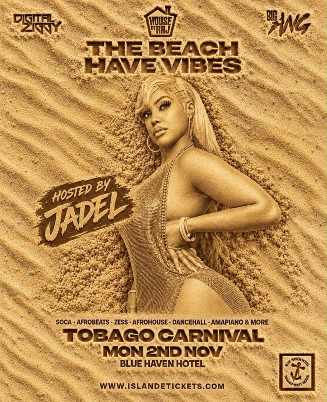 Tobago, we not done partying yet! 🇹🇹🌴🔥

Catch me at The Beach Have Vibes on Monday, November 2nd at Blue Haven Hotel! 🥳💃🏽

Soca, Afrobeats, Dancehall and nothing but good vibes all night! 🎶🔥

So call meh, call yuh friends and leh we party! ?