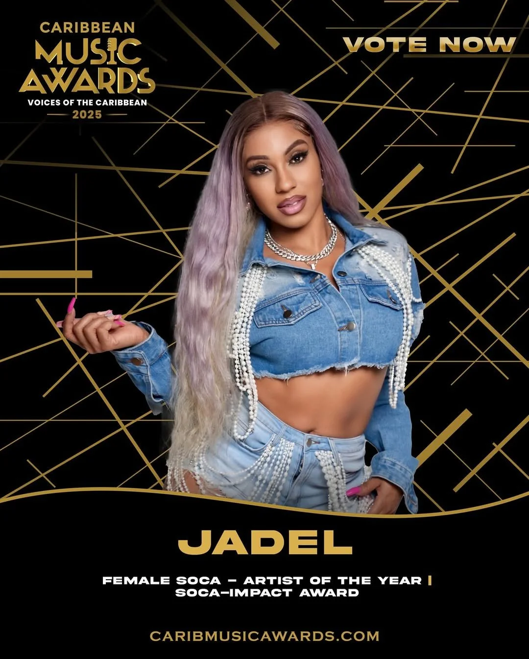 Jadel 2025 Caribbean Music Awards Nomination