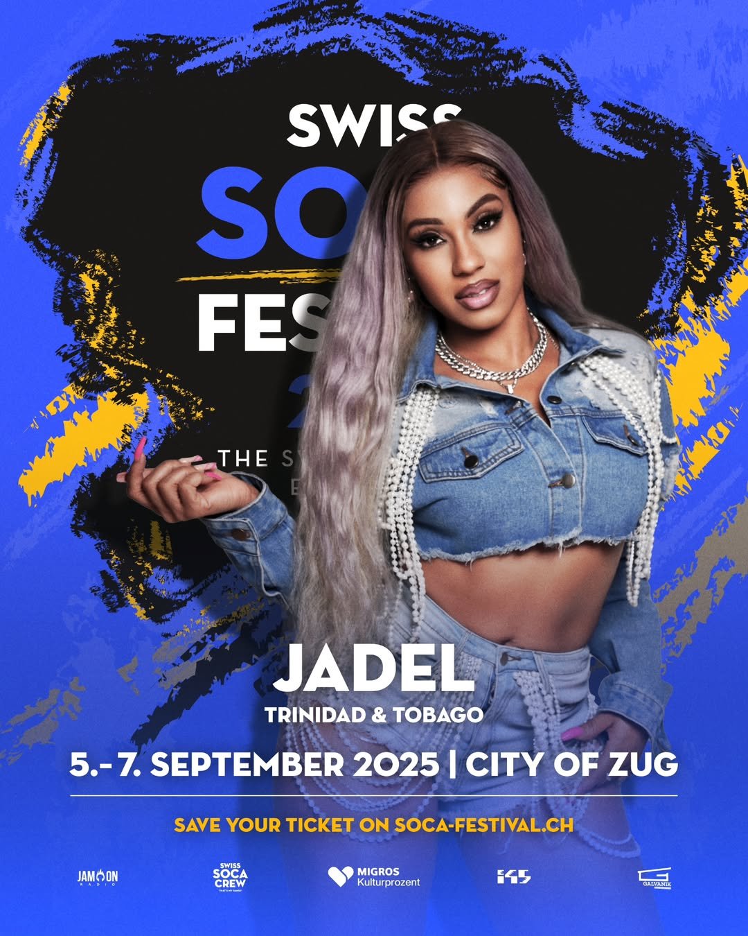 Jadel Swiss Soca Festival 2025 Flyer