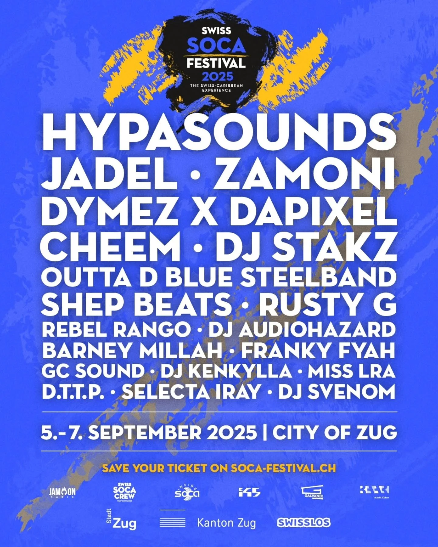 Swiss Soca Festival 2025 Line Up
