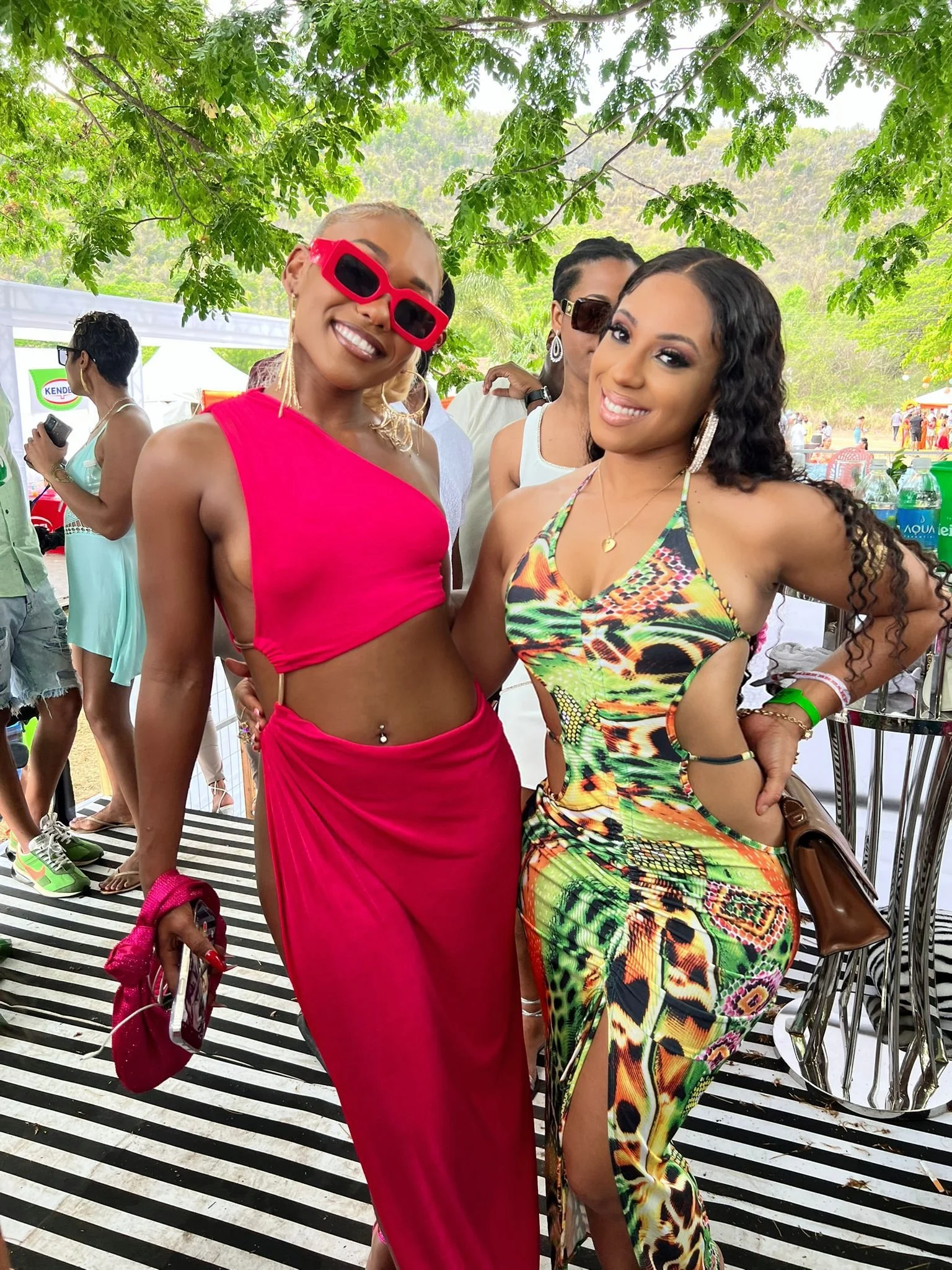 Jadel and Nailah Blackman at Sunrise Breakfast Party - Jamaica Carnival 2023