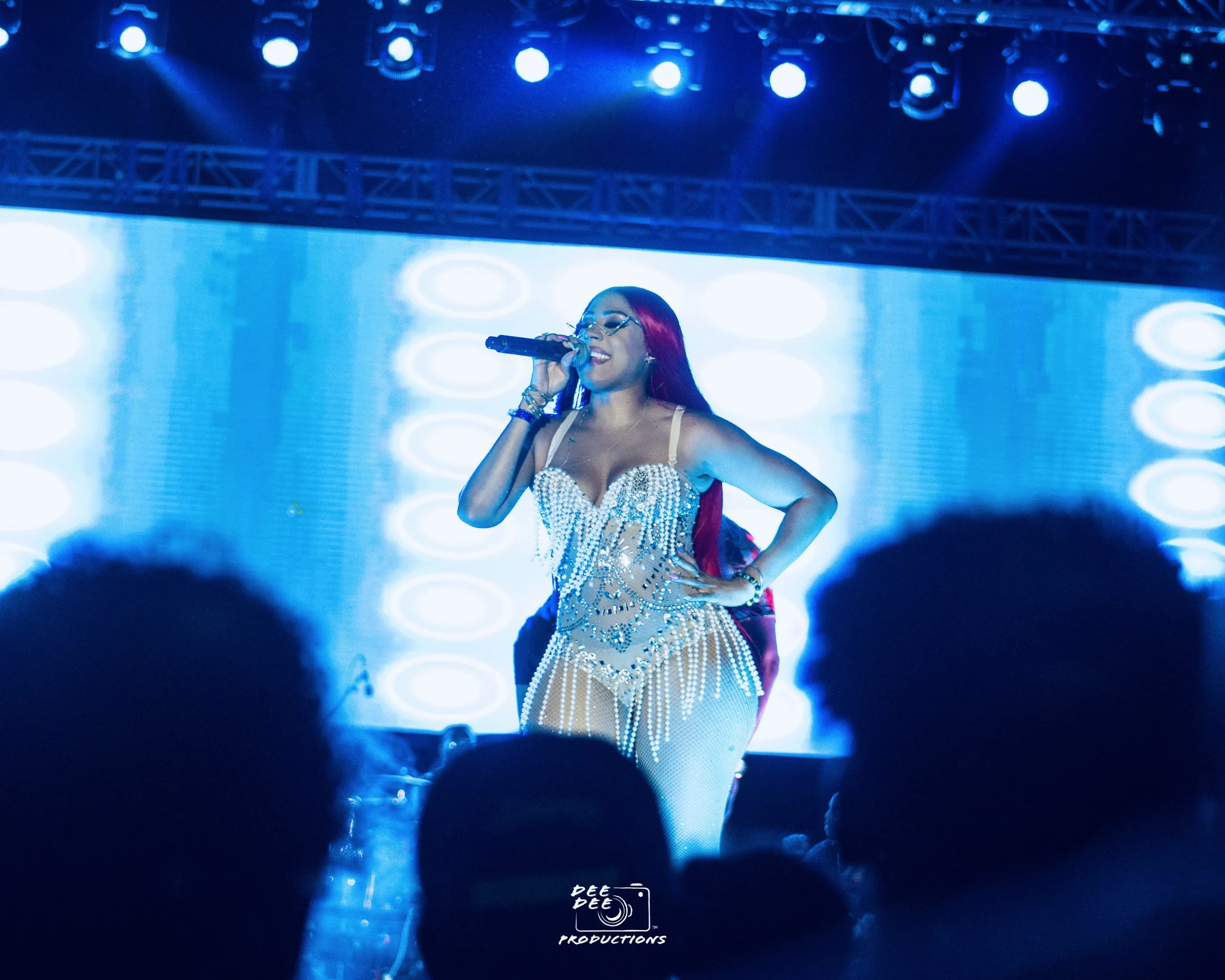 Jadel performing at Belize Music and Arts Festival 2023