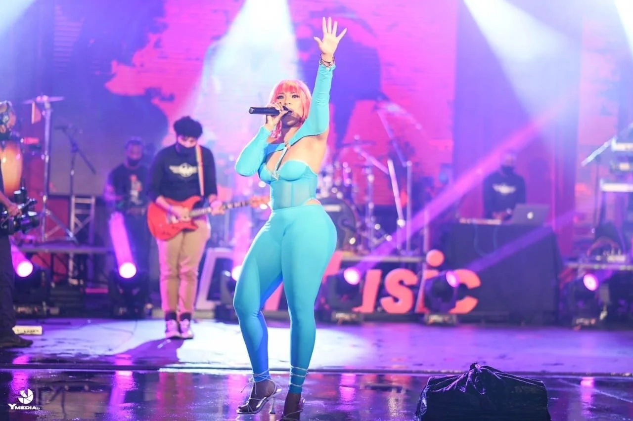 Jadel performs at Black 2 Blue Trinidad 2022