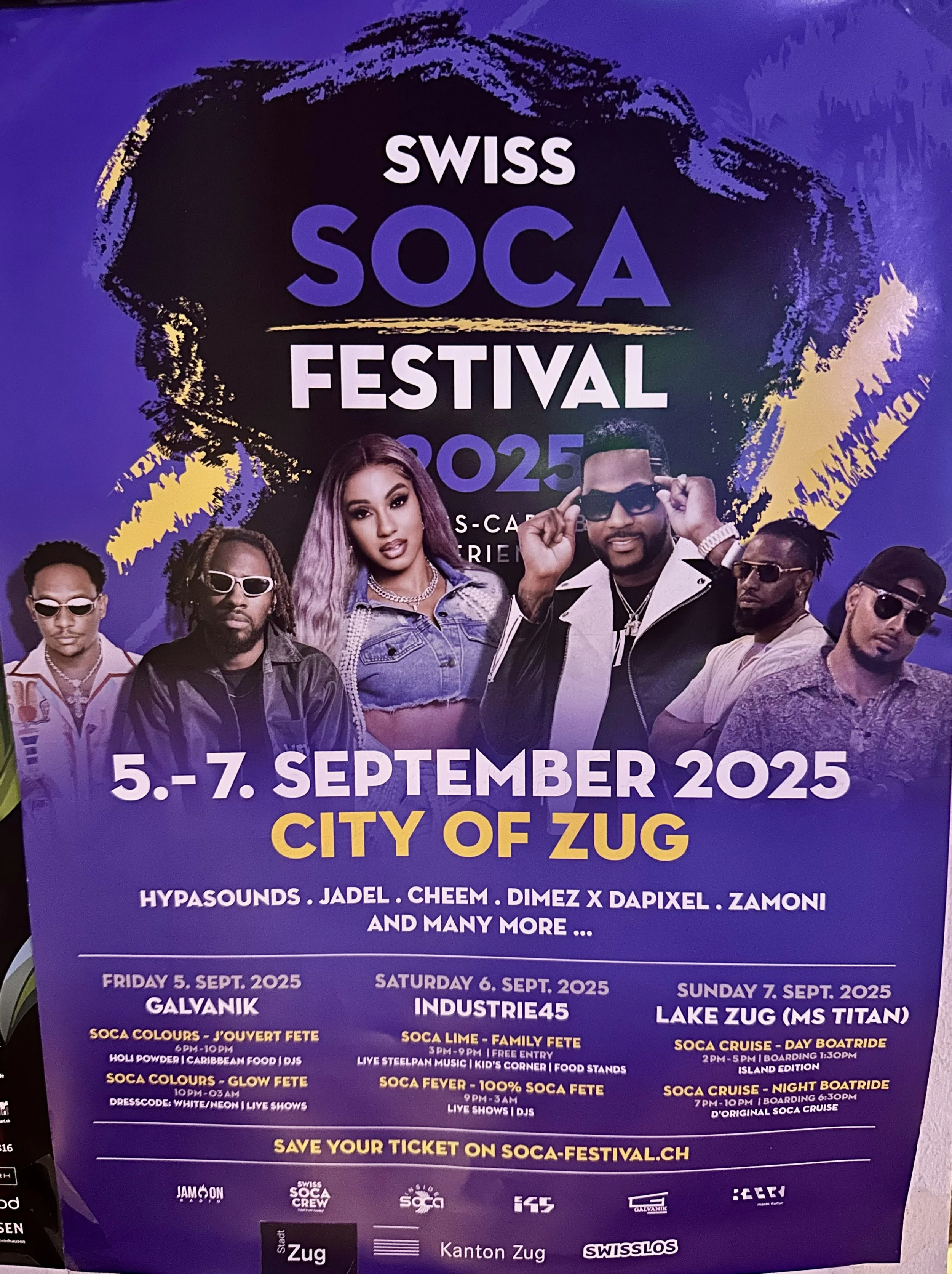 Swiss Soca Festival 2025 Line Up