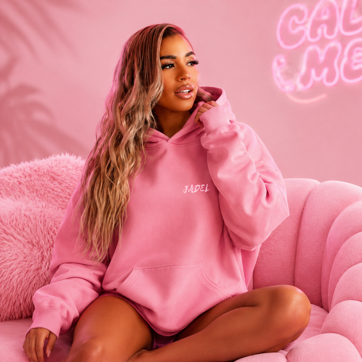 Jadel - Call Meh Hoodie [Front Sitting].png
