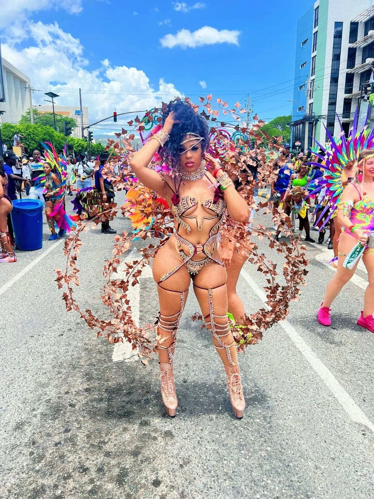Jadel in Xodus Mas Jamaica Carnival 2023