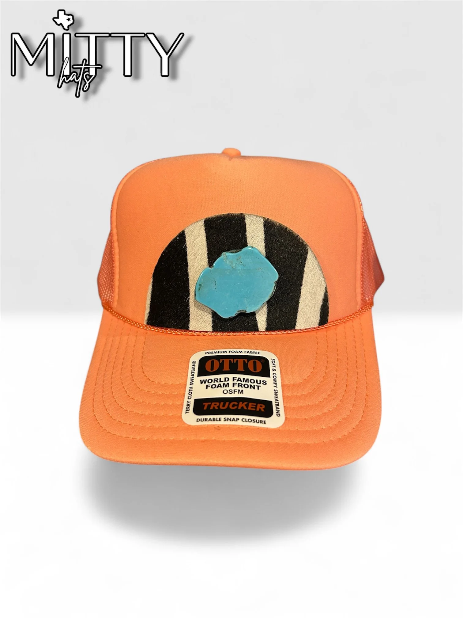 Classic Trucker Rope Hat/ Stone with Patch