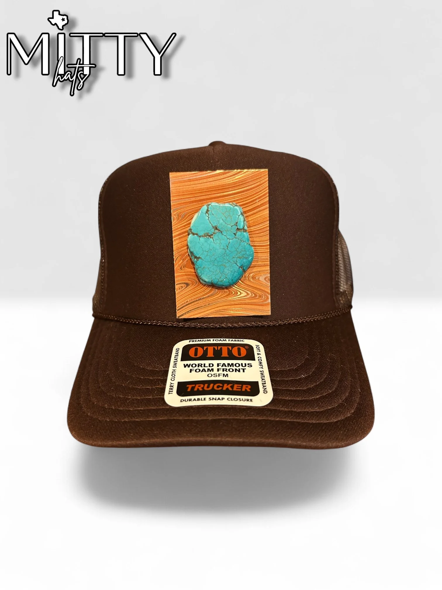 Classic Trucker Rope Hat/ Copper & Stone