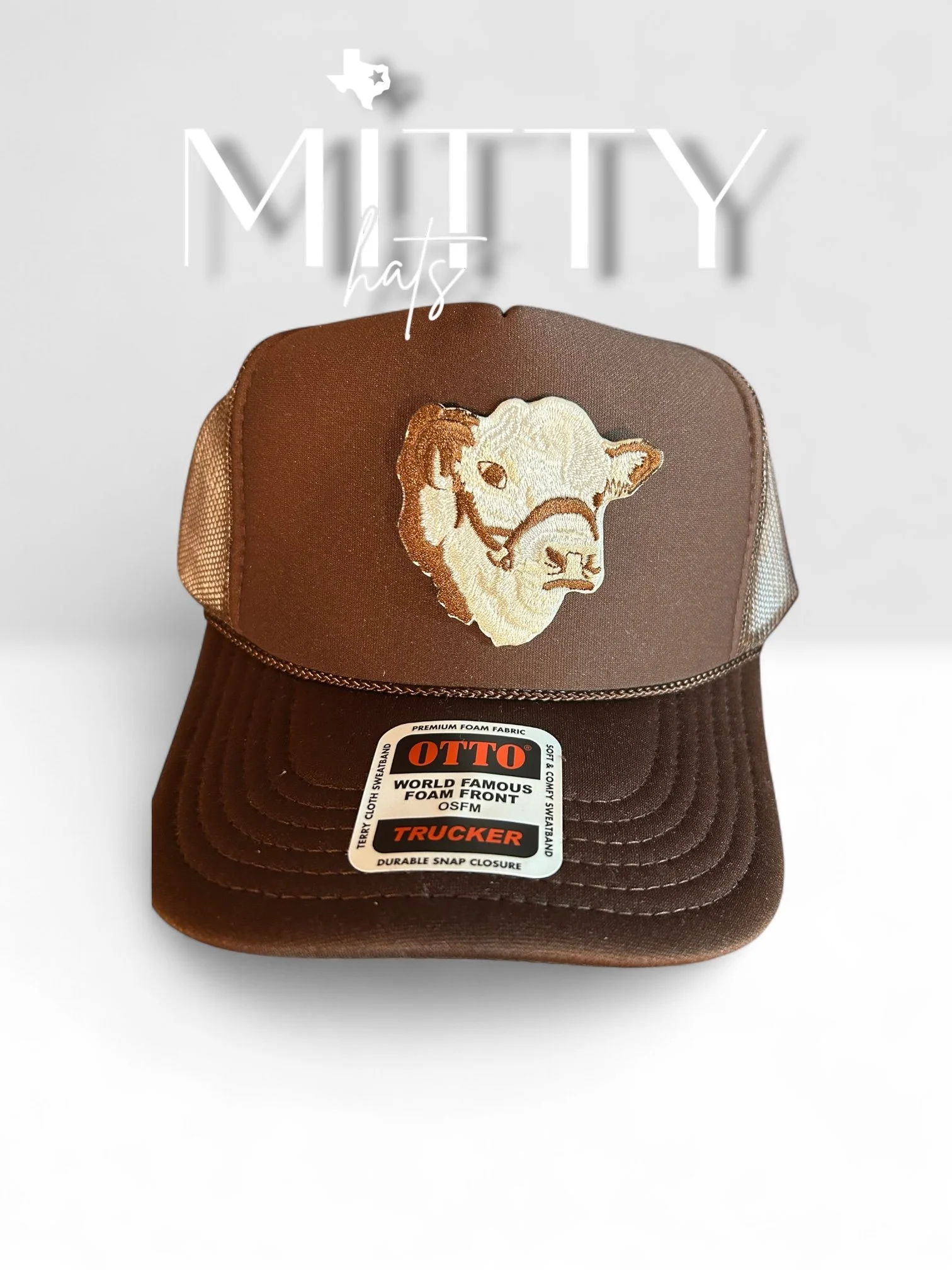 Classic Trucker Rope Hat/ Hereford Patch