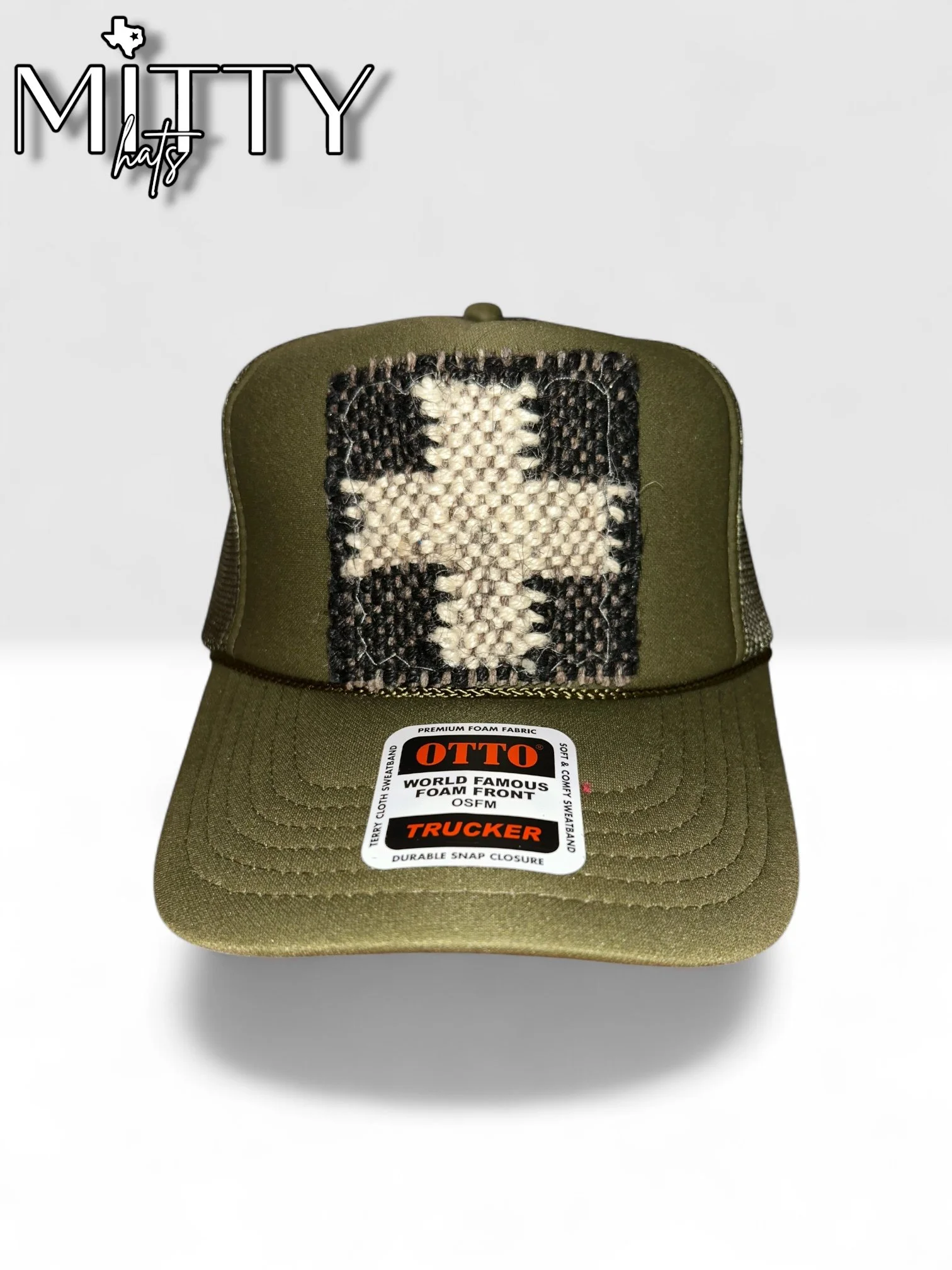 Classic Trucker Rope Hat/ Jute Cross
