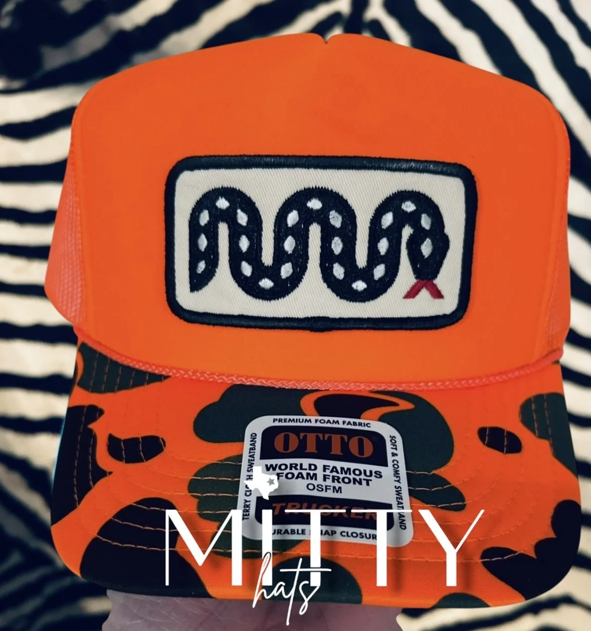 Classic trucker Otto hat w/ Snake patch