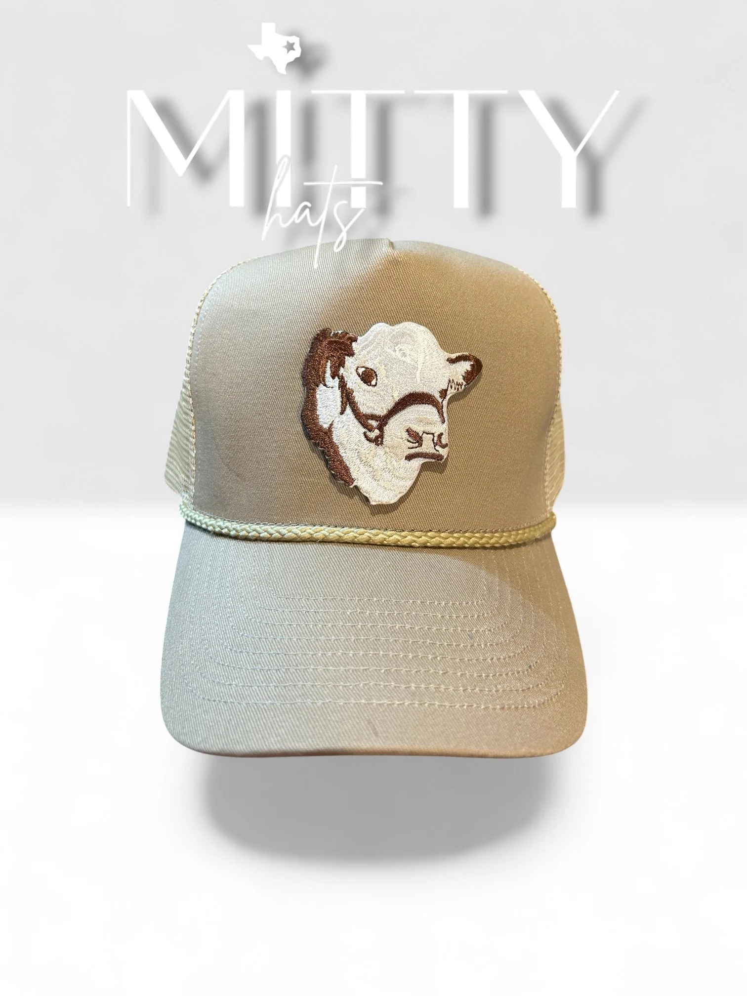 Classic Trucker Rope Hat/ Hereford Patch