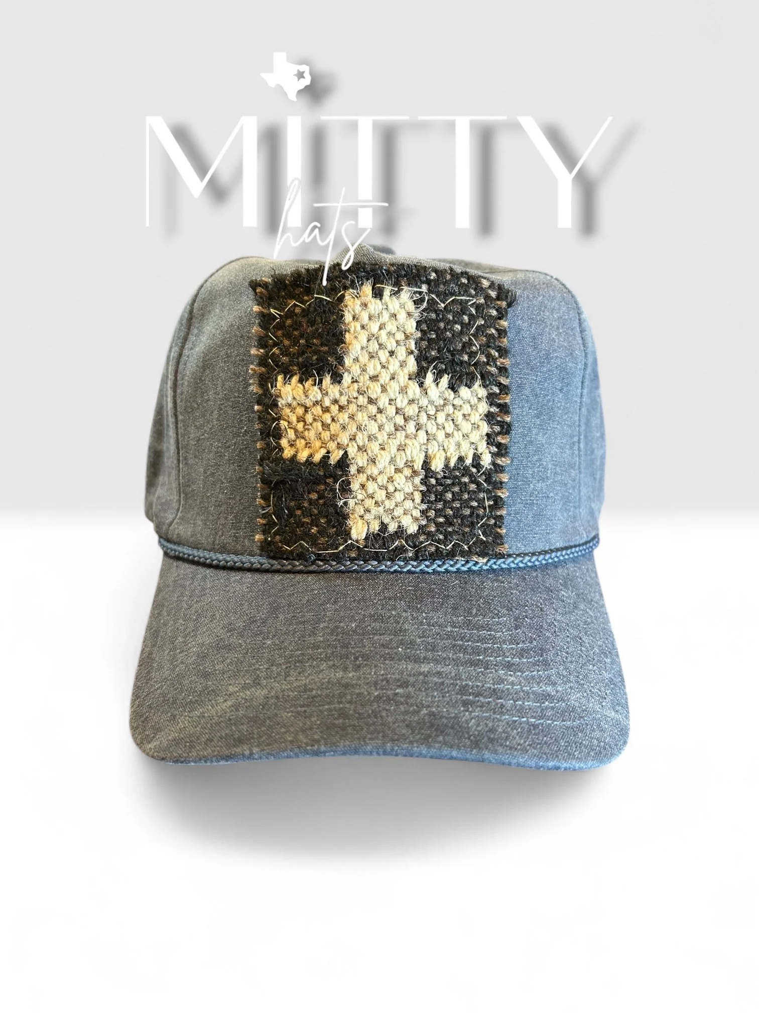 Classic Trucker Rope Hat/ Cross Jute Patch