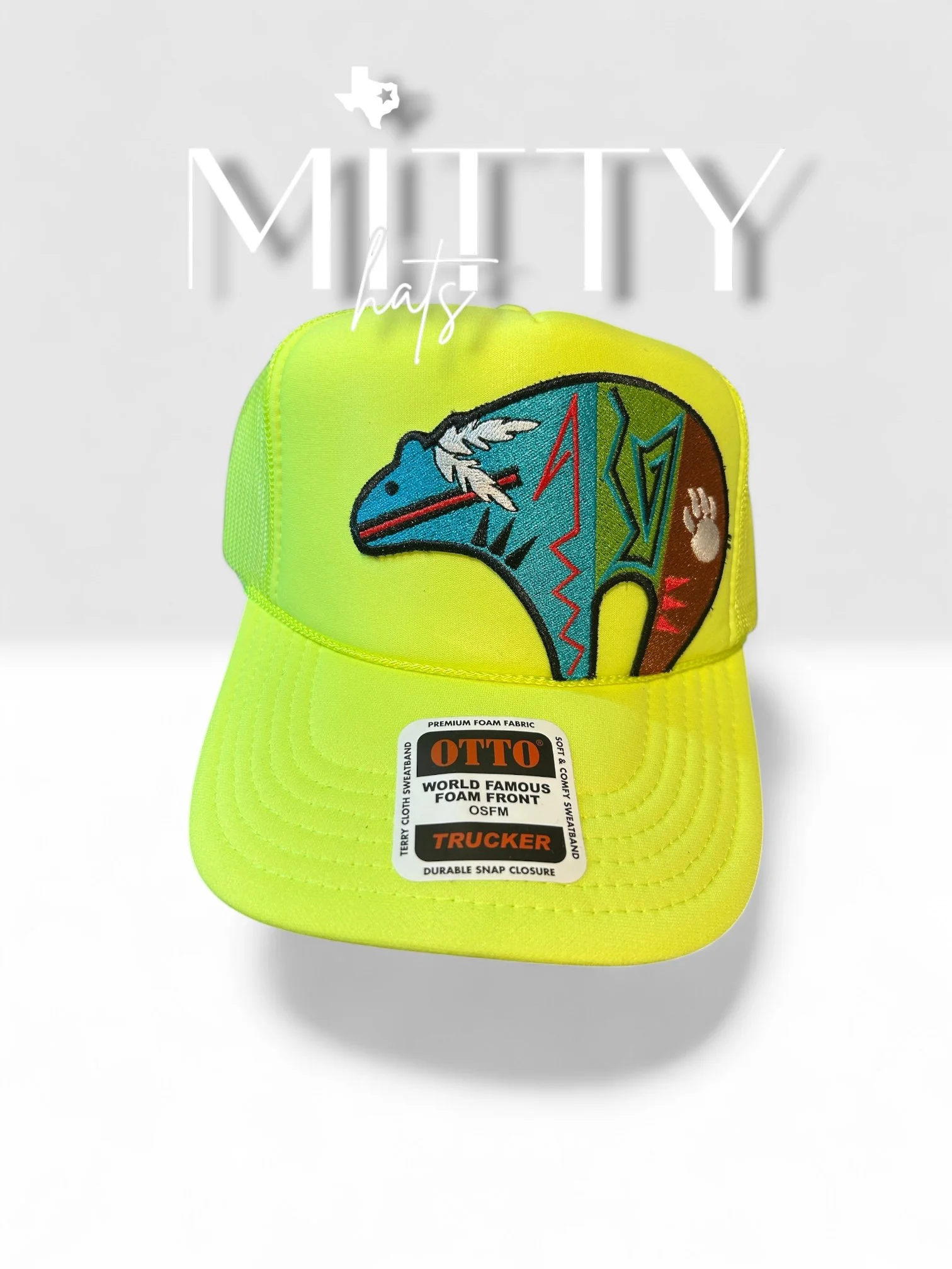 Classic Trucker Rope Hat/ Bear Patch