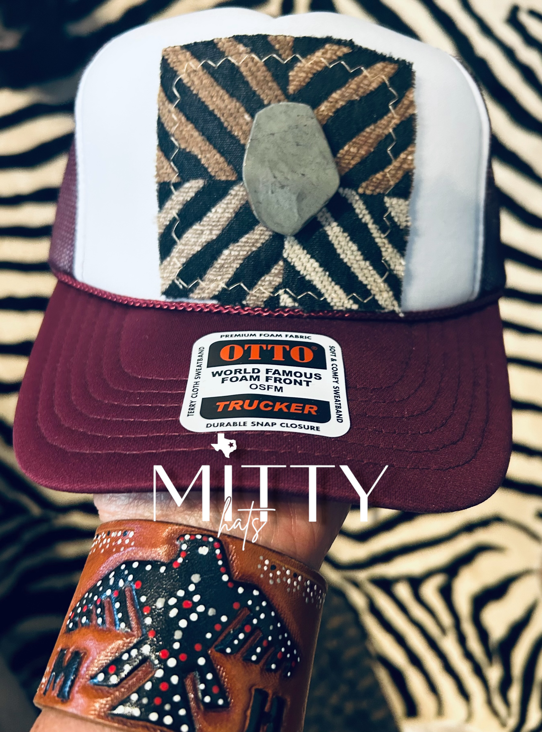 Classic trucker Otto hat w/ Tapestry and Stone