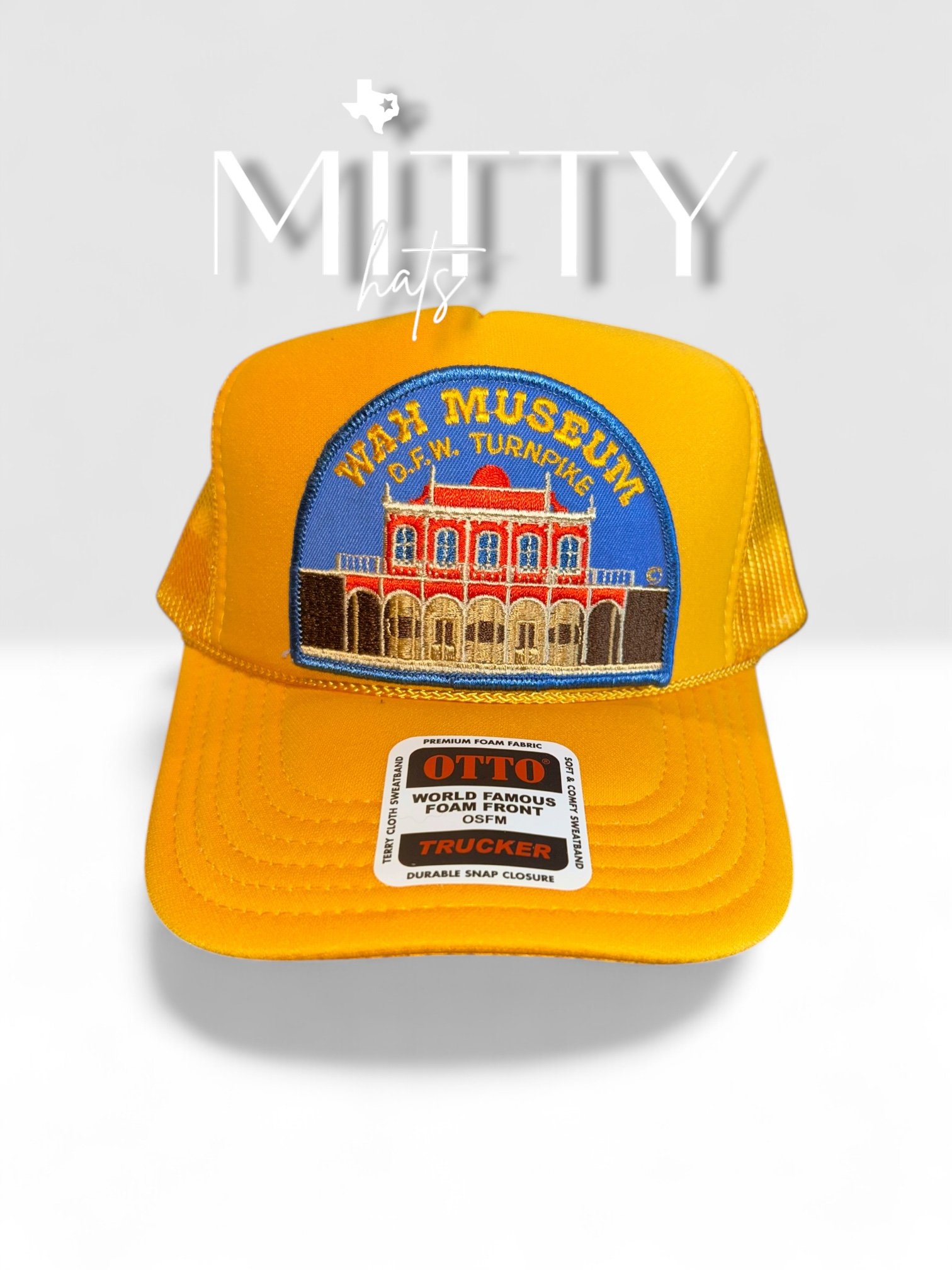 Classic Trucker Rope Hat/ WAH Museum Patch