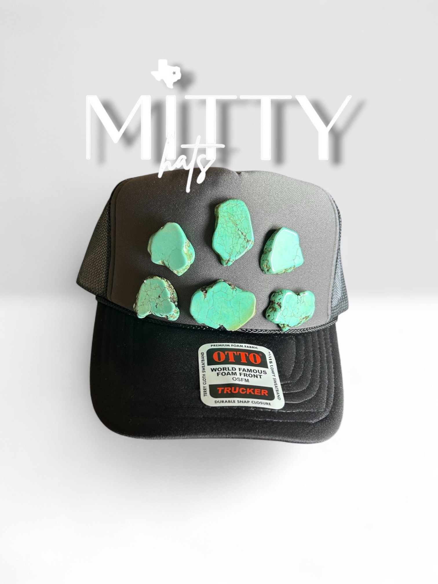 Classic Trucker Rope Hat/ 6 Stones