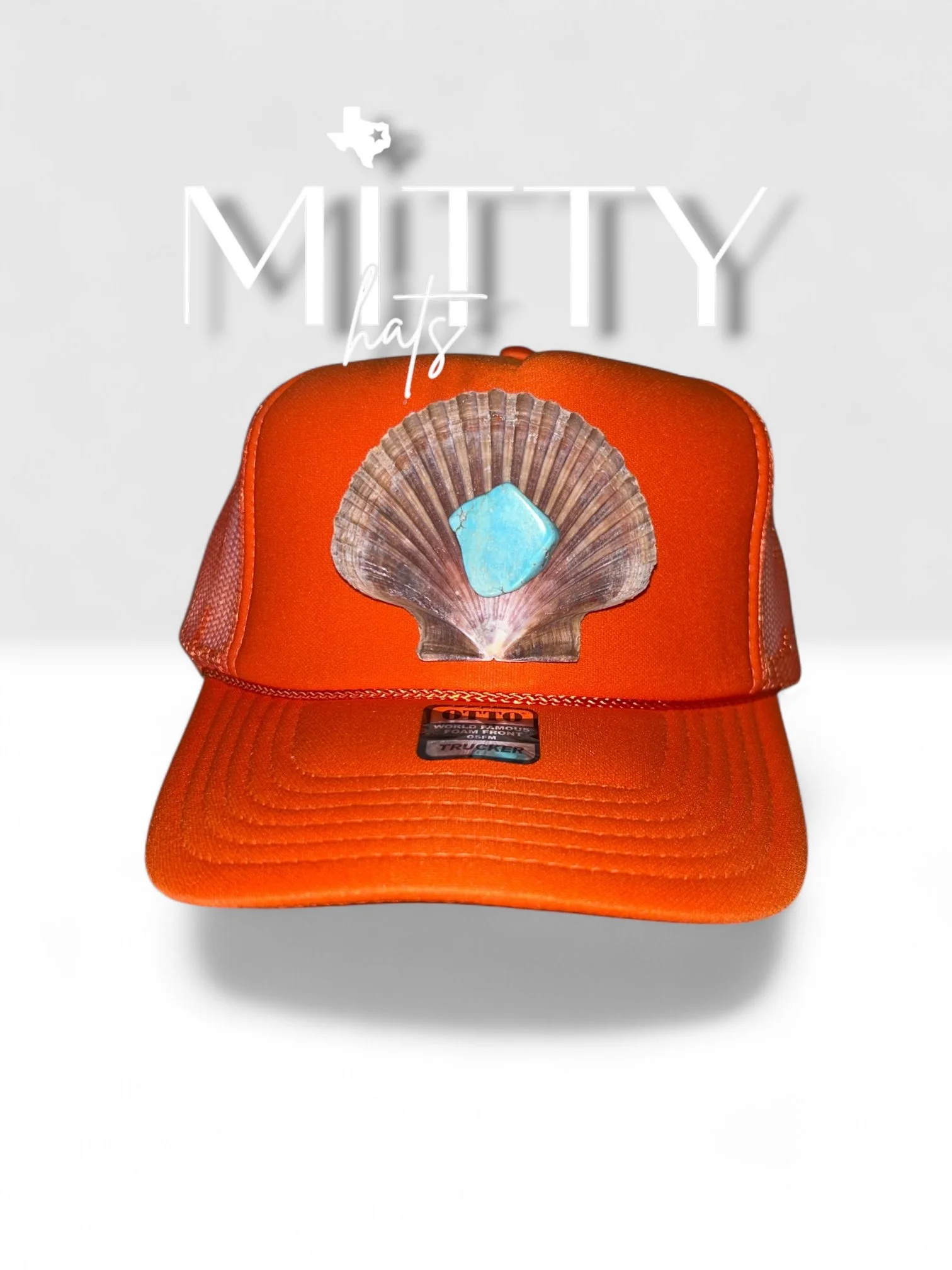 Classic Trucker Rope Hat/ Seashell