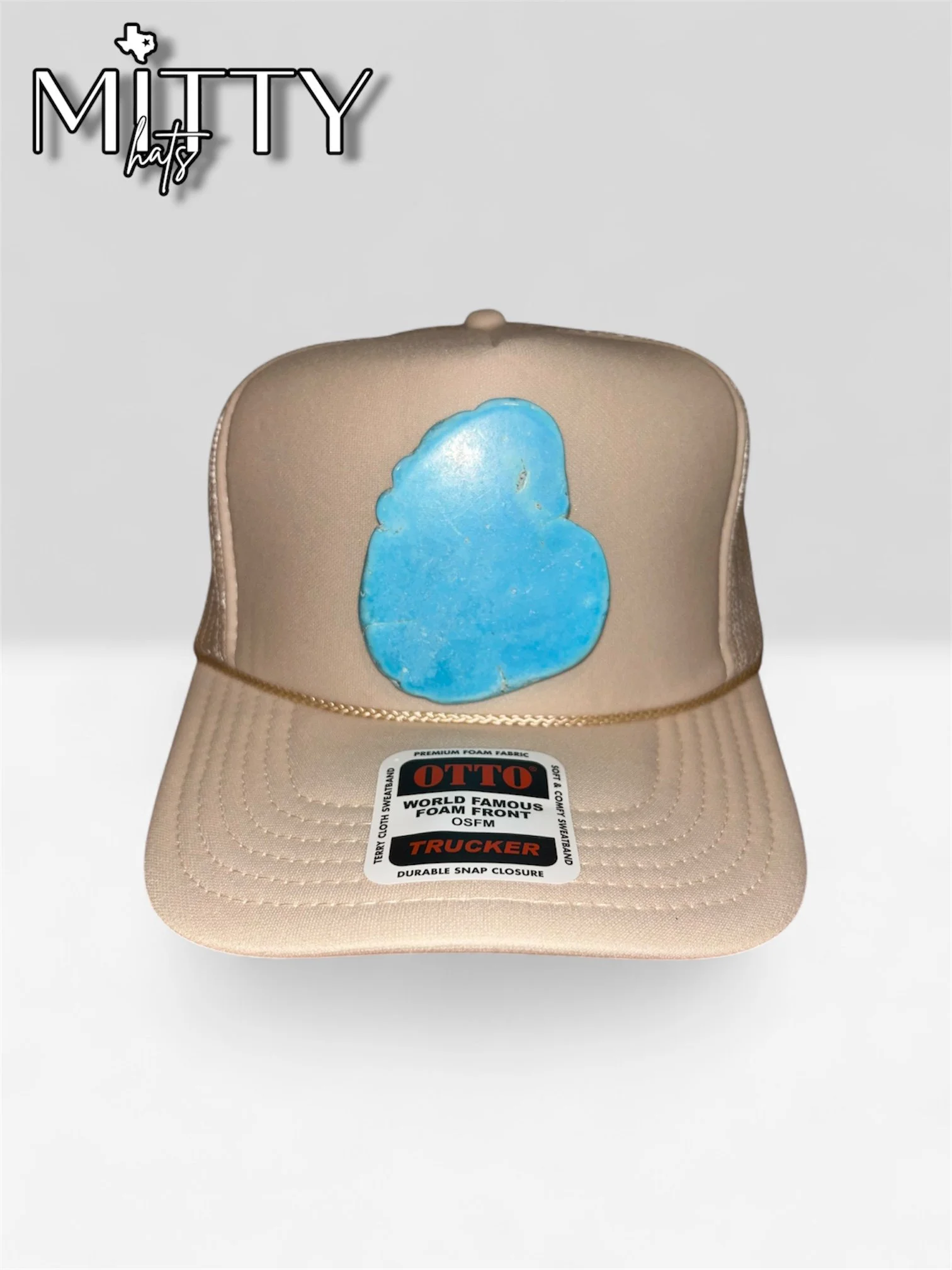 Classic Trucker Rope Hat/ Large Stone Style C
