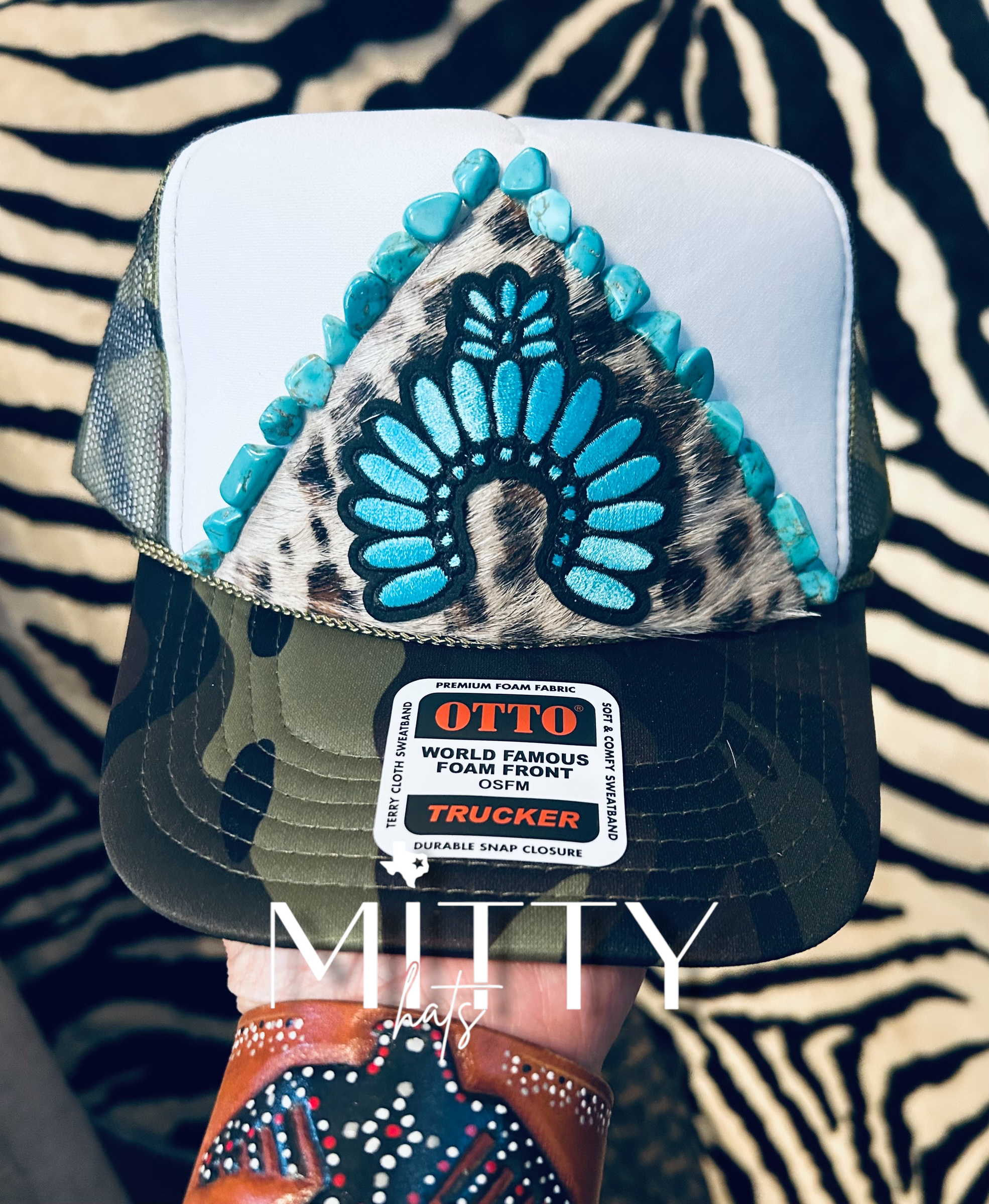 Classic trucker Otto hat w/ Naja & Stones