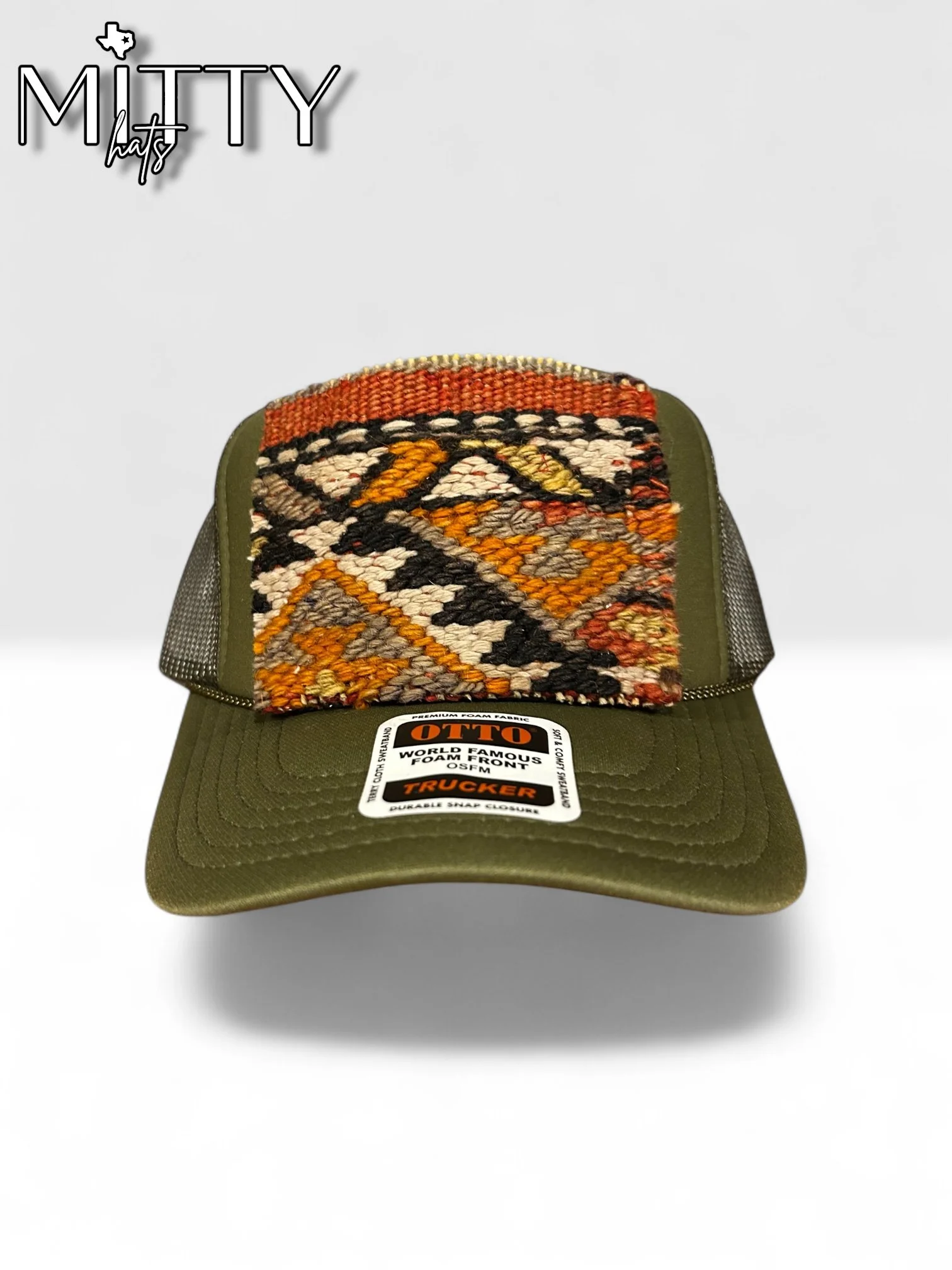 Classic Trucker Rope Hat/ Tapestry Patch