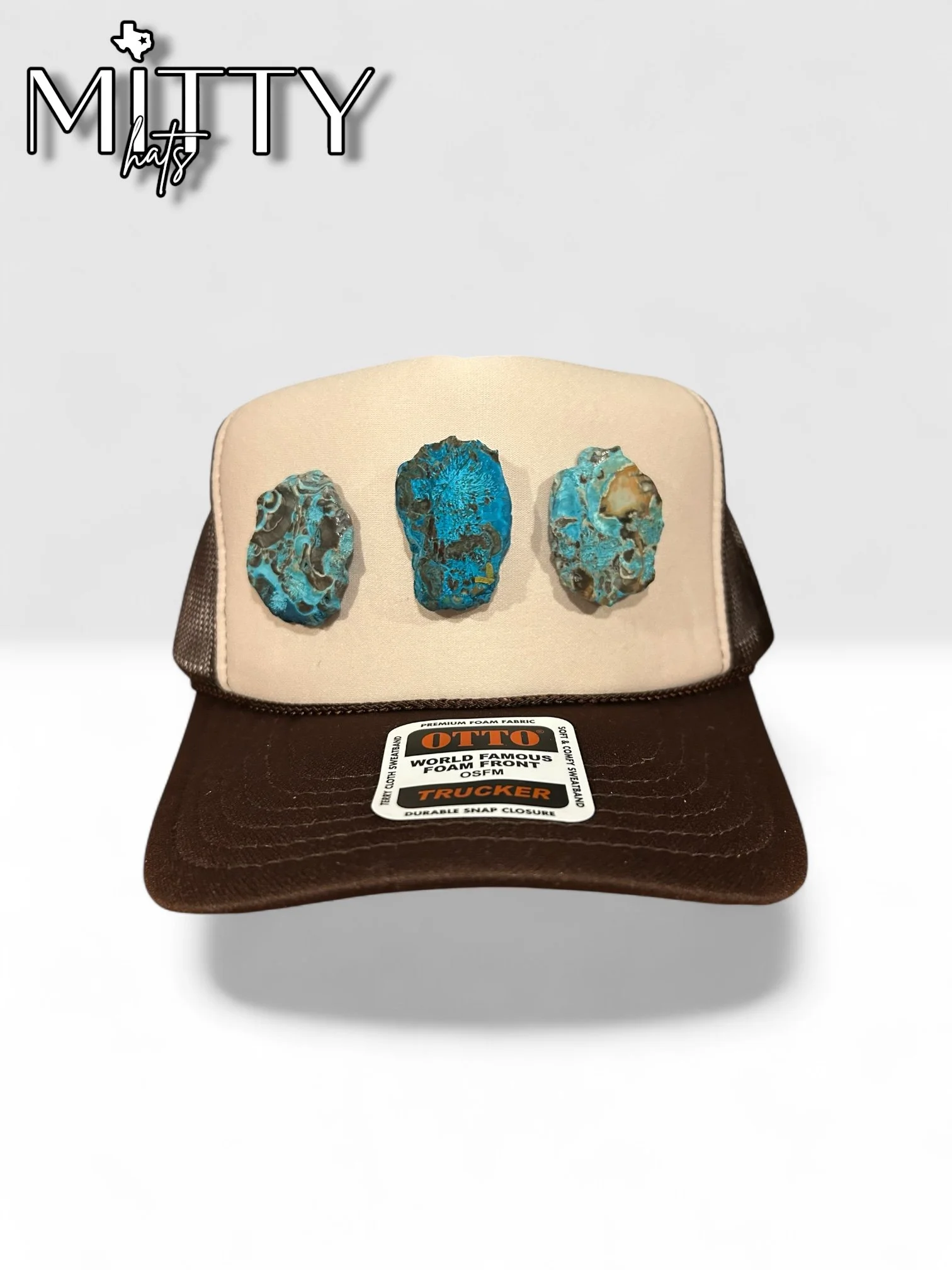 Classic Trucker Rope Hat/ 3 Stone Style B