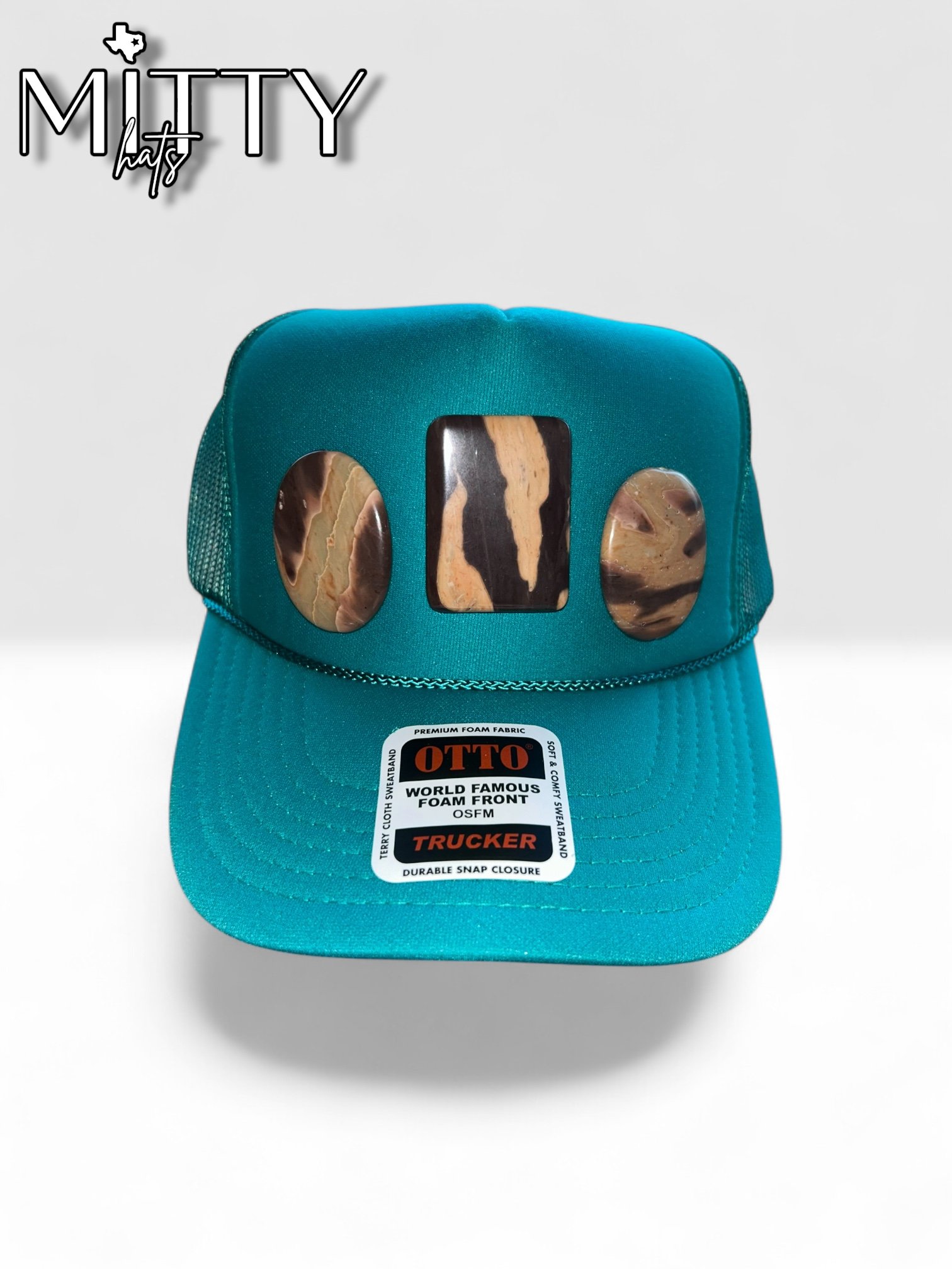 Classic Trucker Rope Hat/ 3 Stones