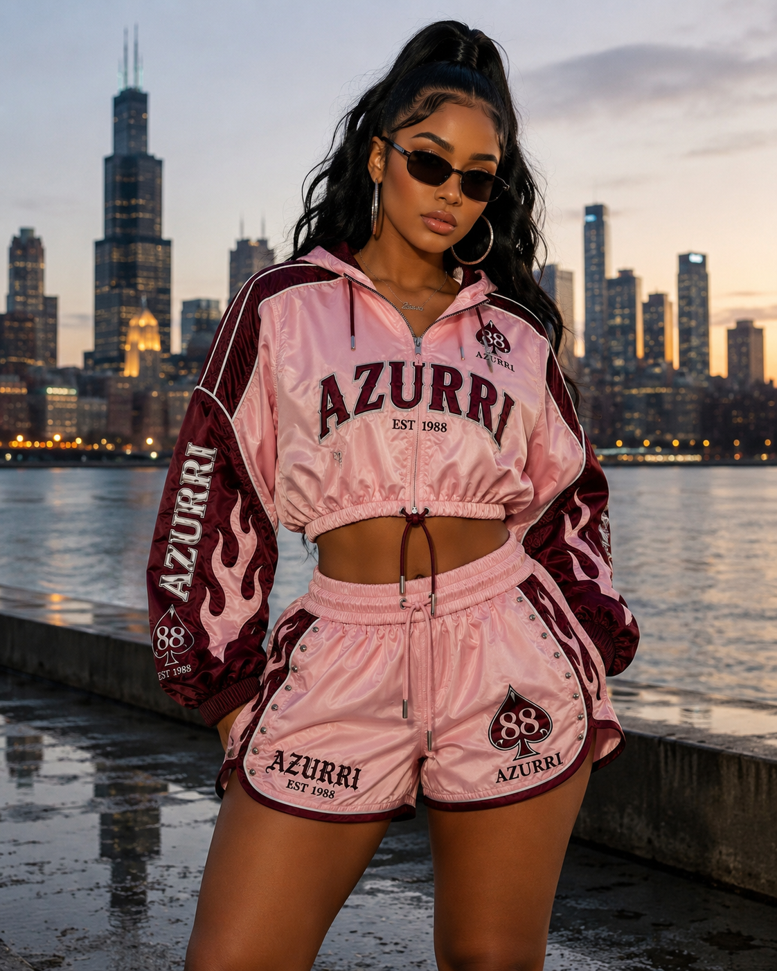 Azurri Vintage Windbreaker Set