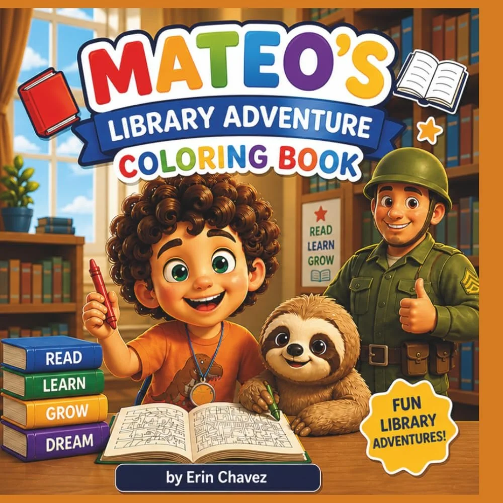 Mateo’s Library Adventure Coloring & Activity Book