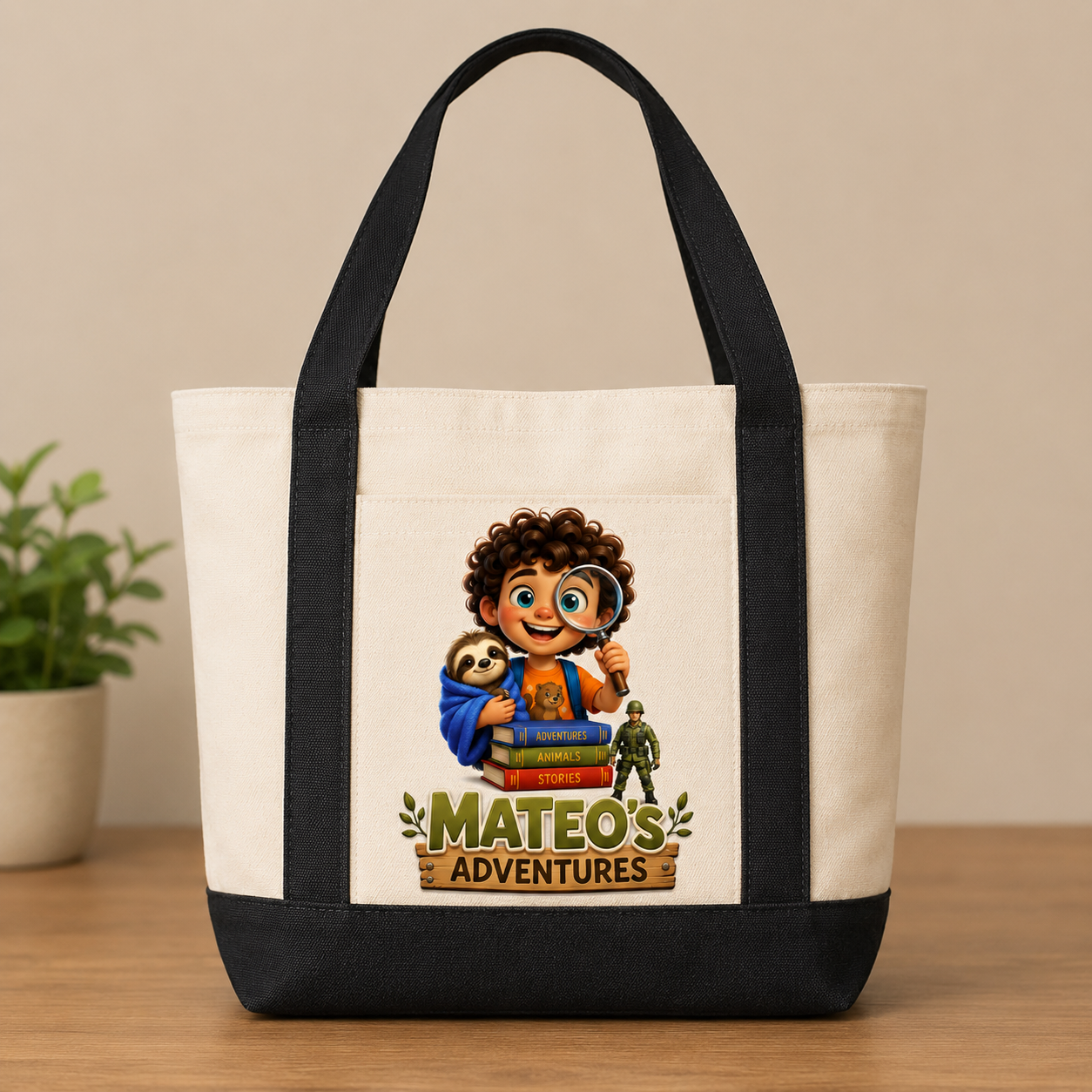 Mateo's Adventures Canvas Tote
