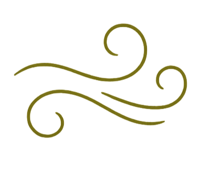 Simple line drawing of swirls