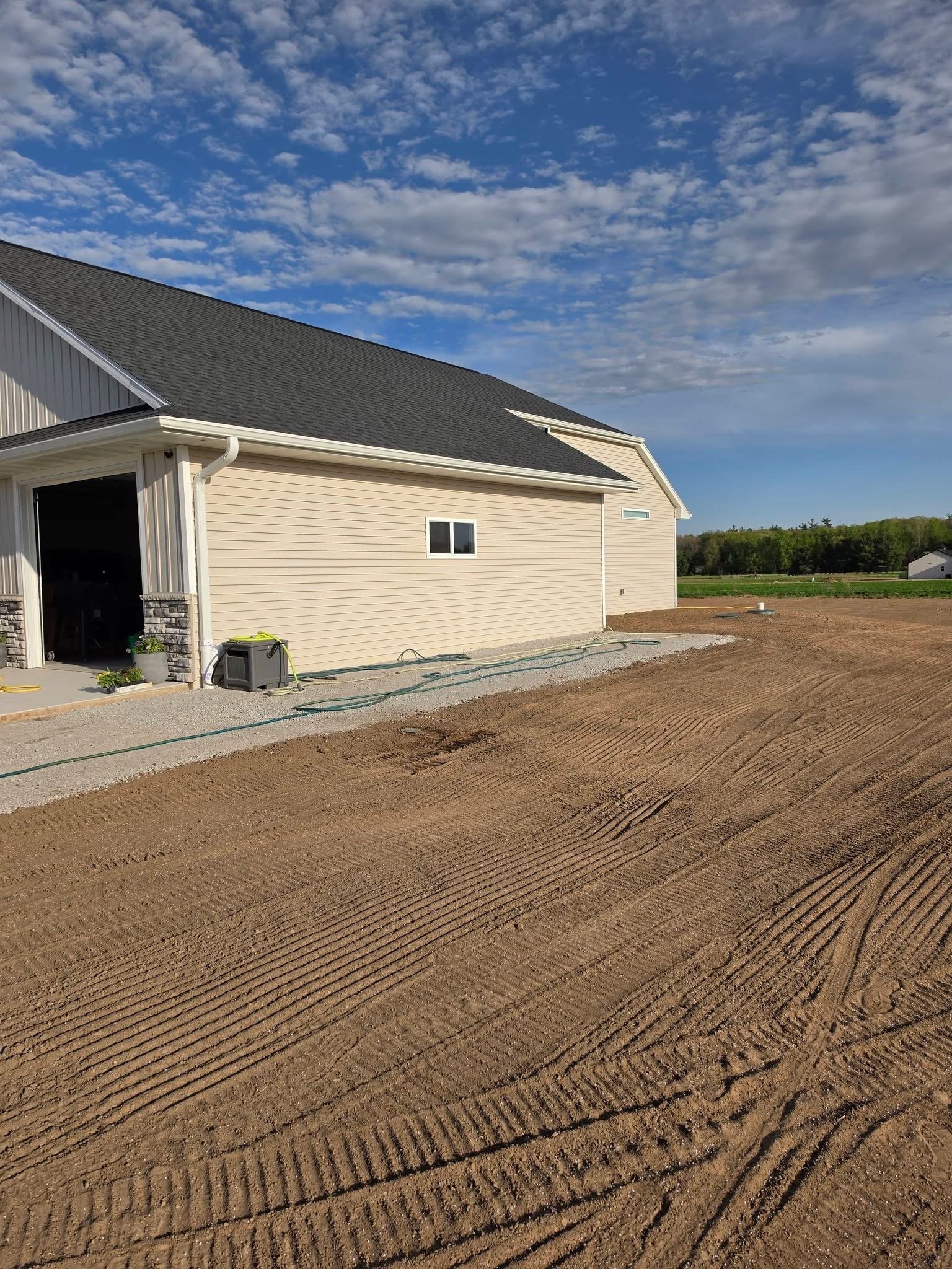 Full yard grading — Finish grading and ground prep by Ground & Grid Solutions
