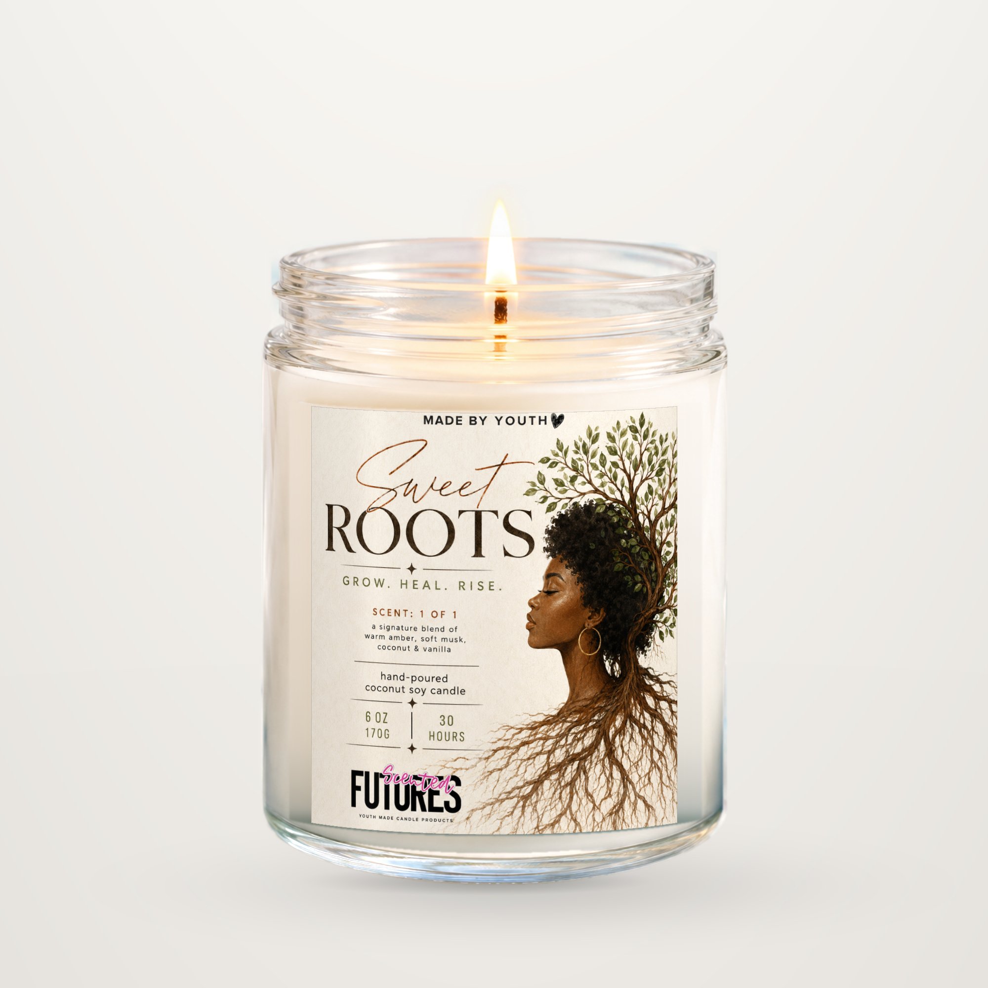Sweet Roots Drug Prevention Project Candle