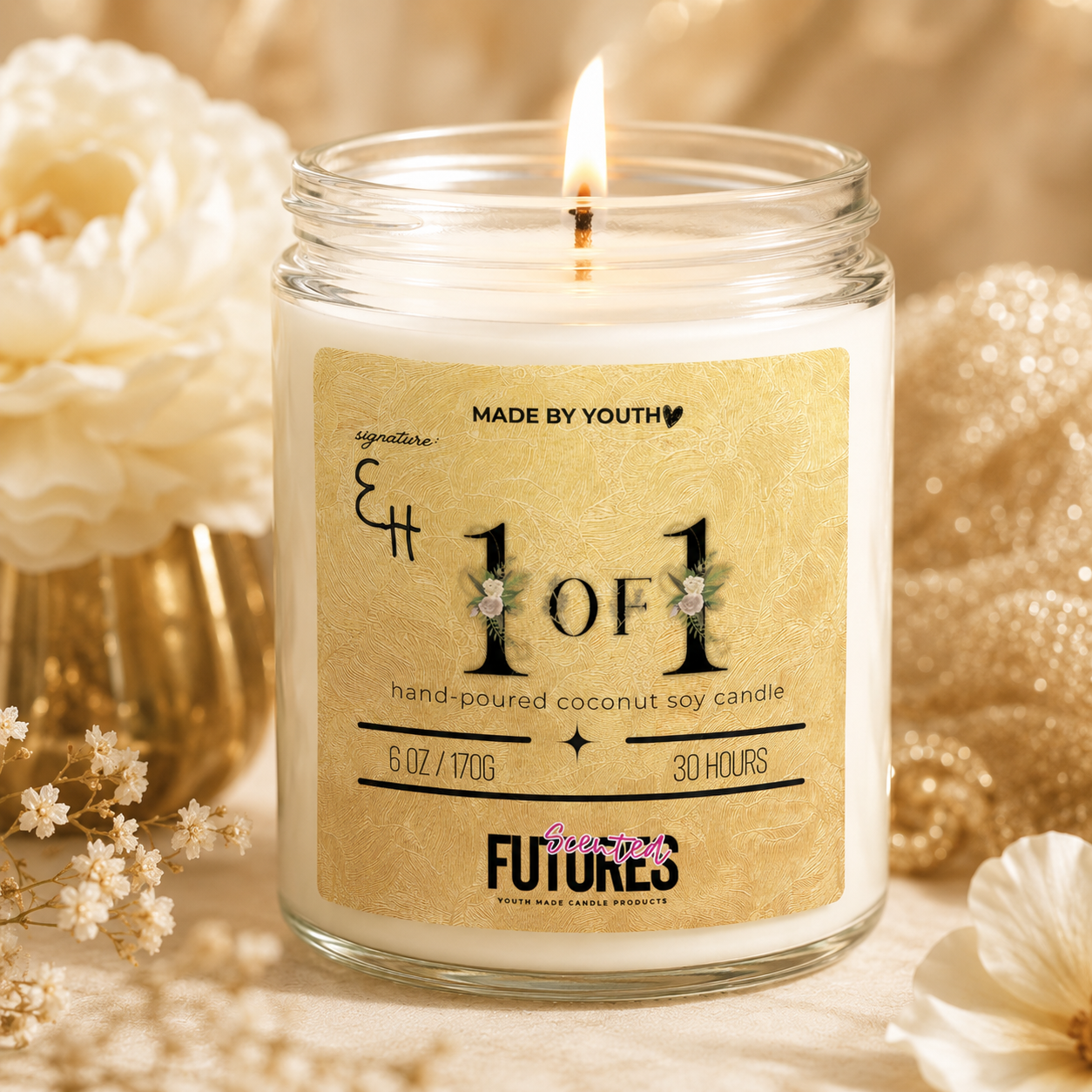 One of One Coconut Soy Candle