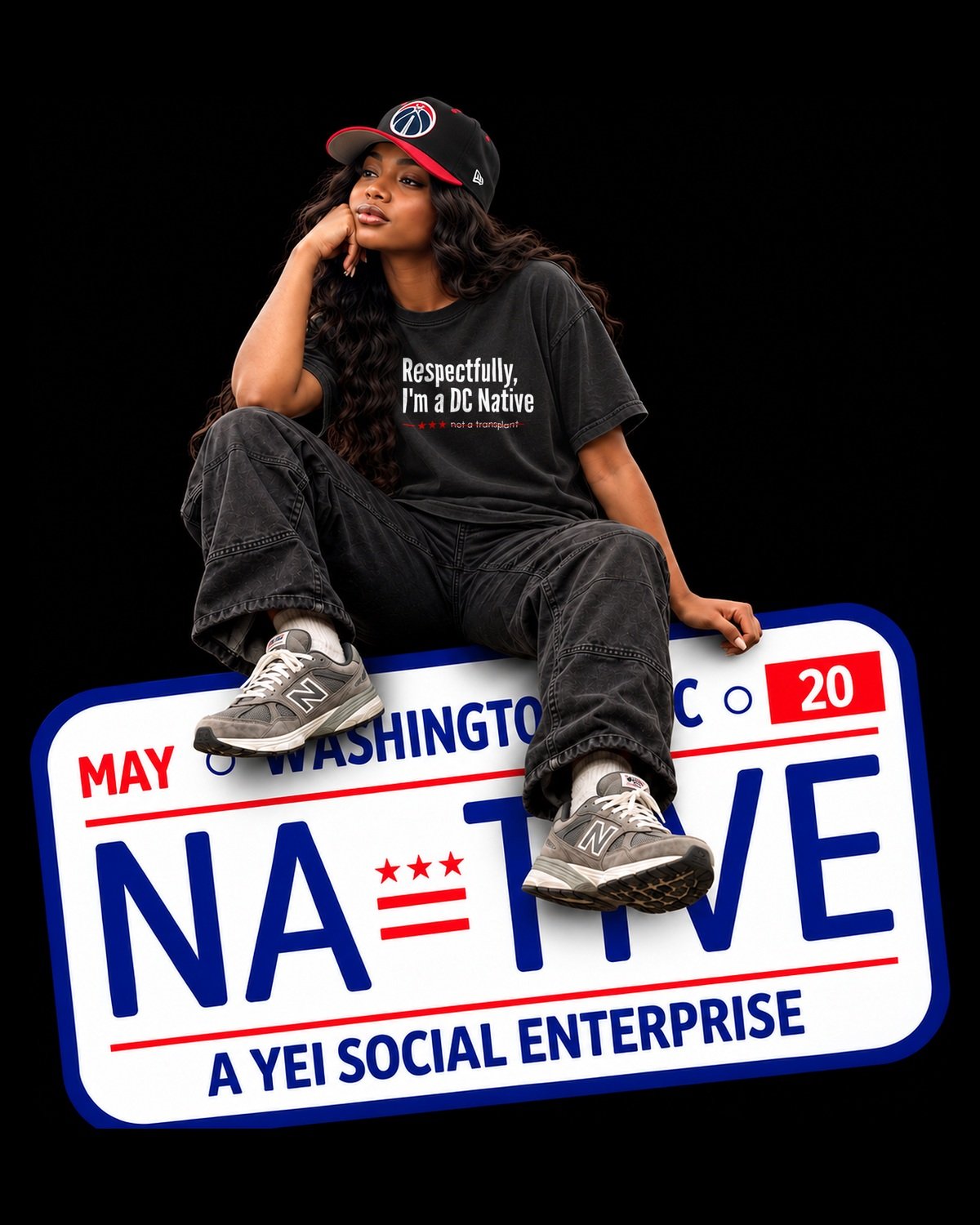 04_lifestyle-woman_black__2026-10-21_BT_NativeDC_NRS-TS-03_respectfully-im-a-dc-native-tee-black_lifestyle-plate-woman_CONCEPTUAL_1200x1500_v03-tpl_DRAFT_AI_MOCKUP.jpg