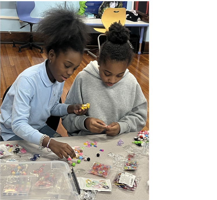 Students collaborating during Smart Hustle Jr