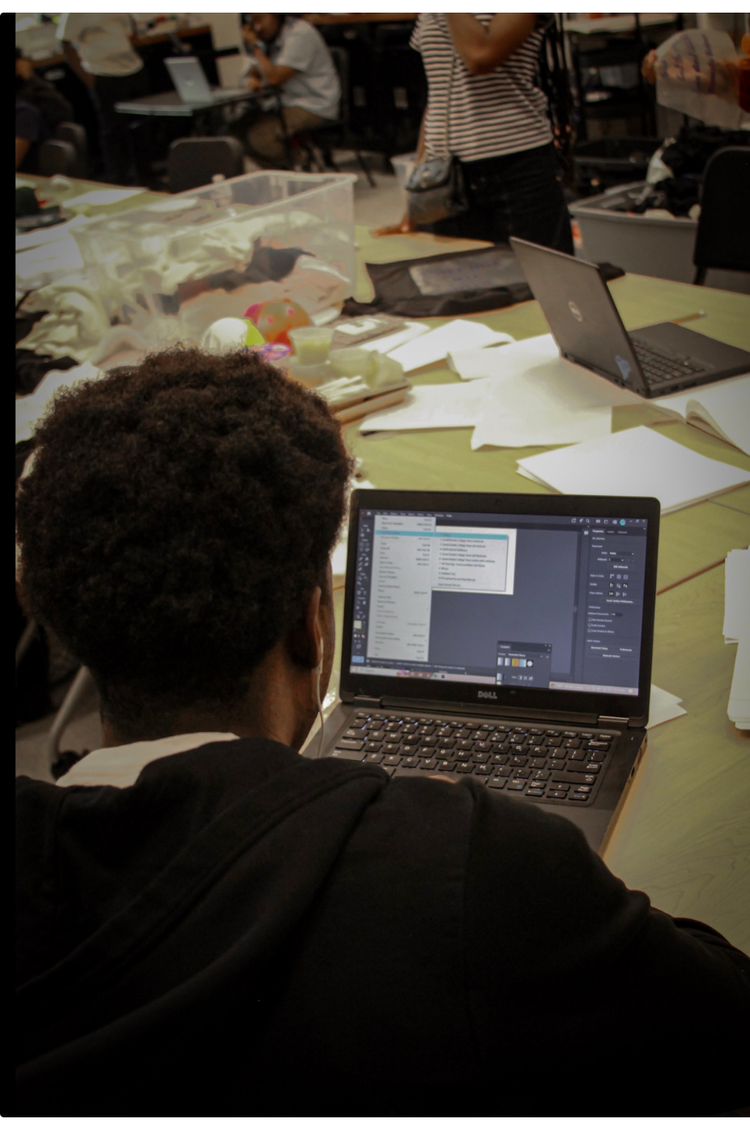 Youth designing and producing custom products
