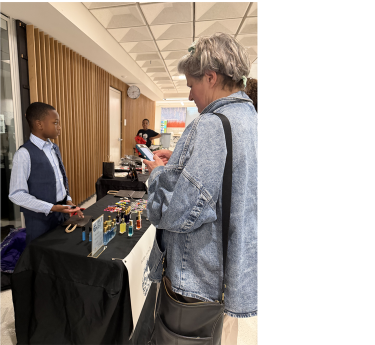 Students creating beauty products in BizBeauty