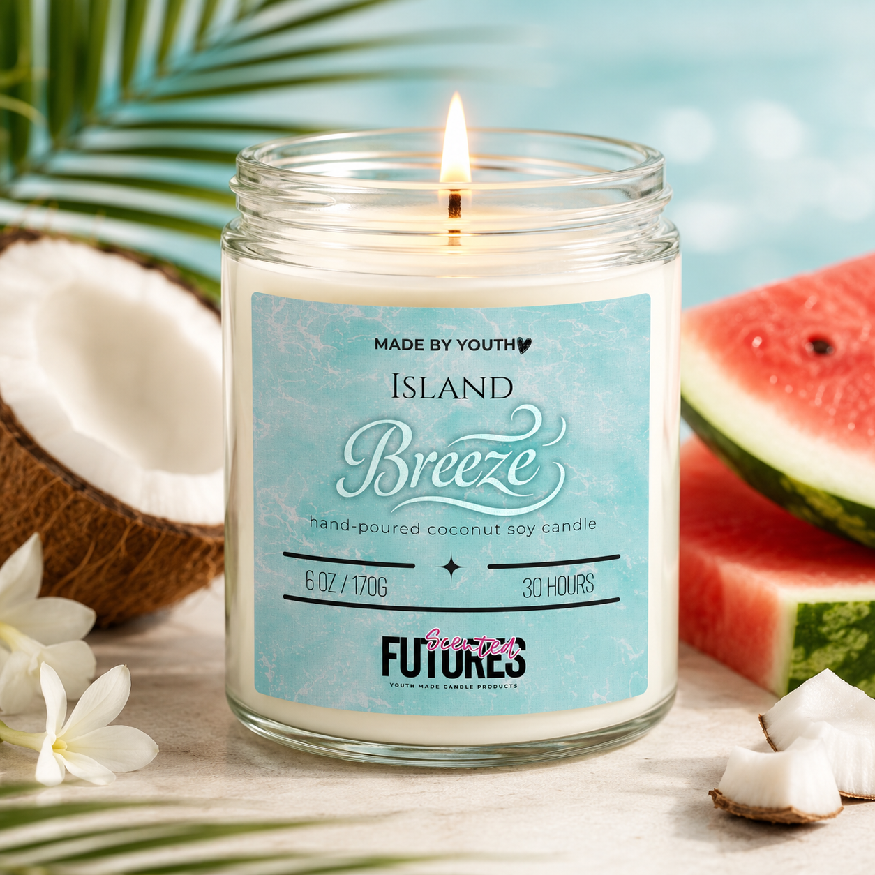 Island Breeze Coconut Soy Candle